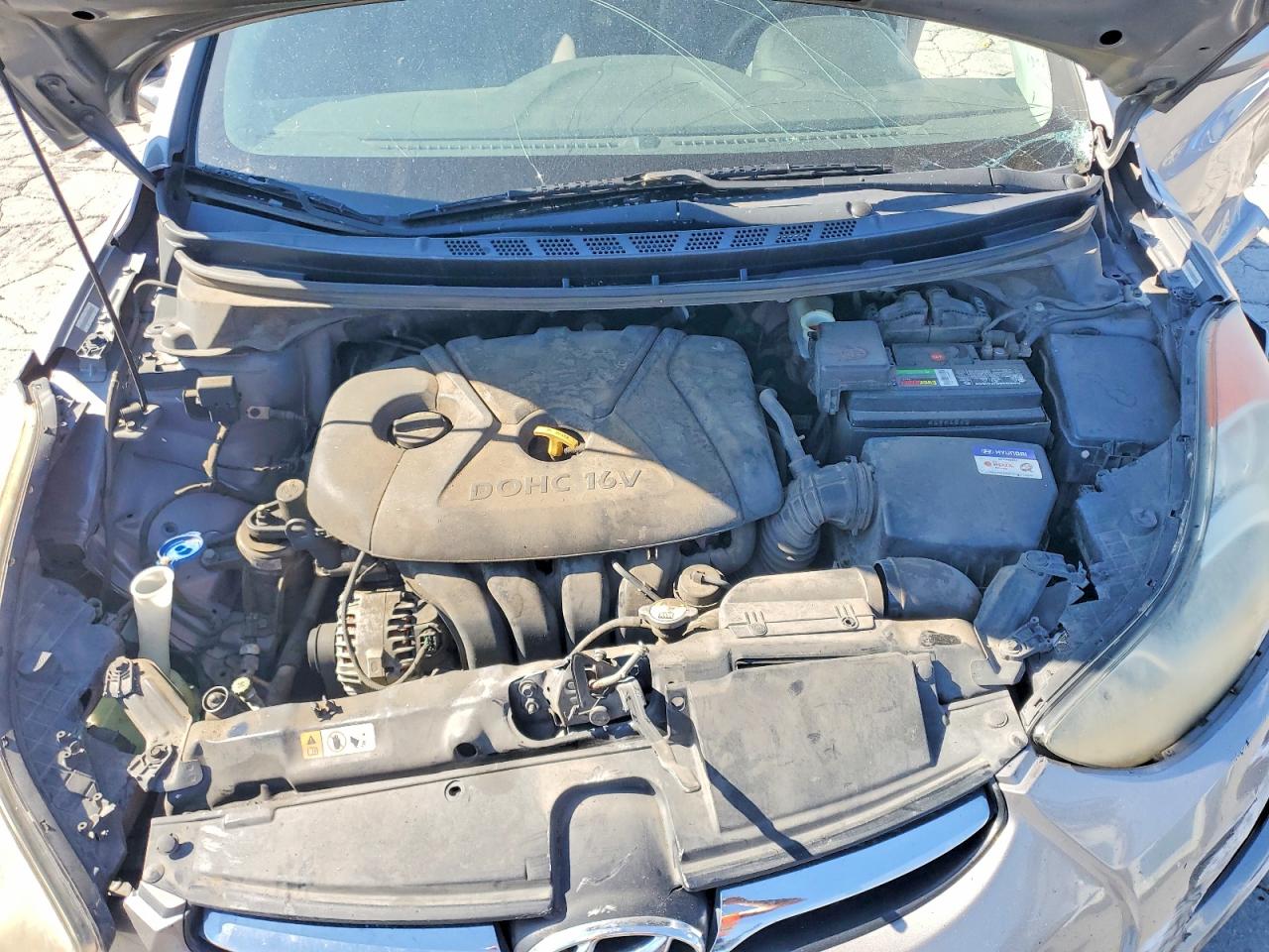2013 Hyundai Elantra Gls Silver vin: KMHDH4AE2DU511988