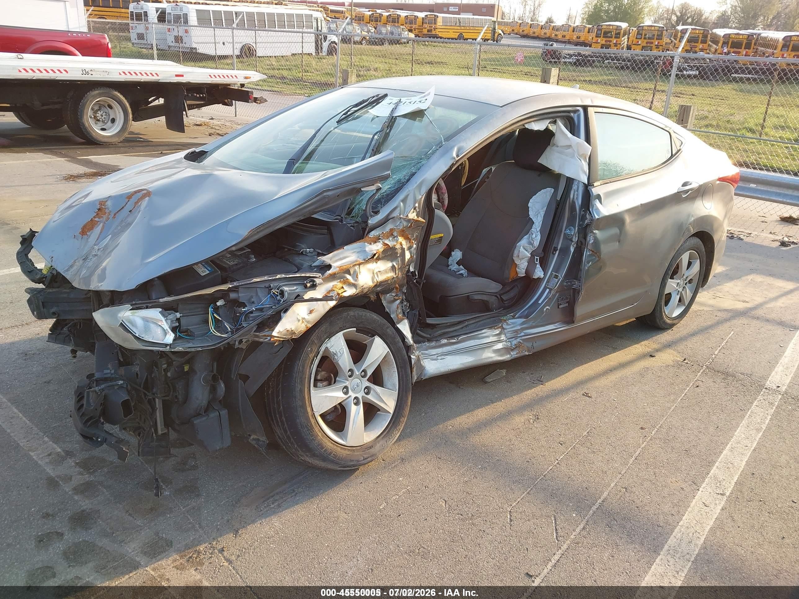 2013 Hyundai Elantra Gls/limited Gray vin: KMHDH4AE2DU514678