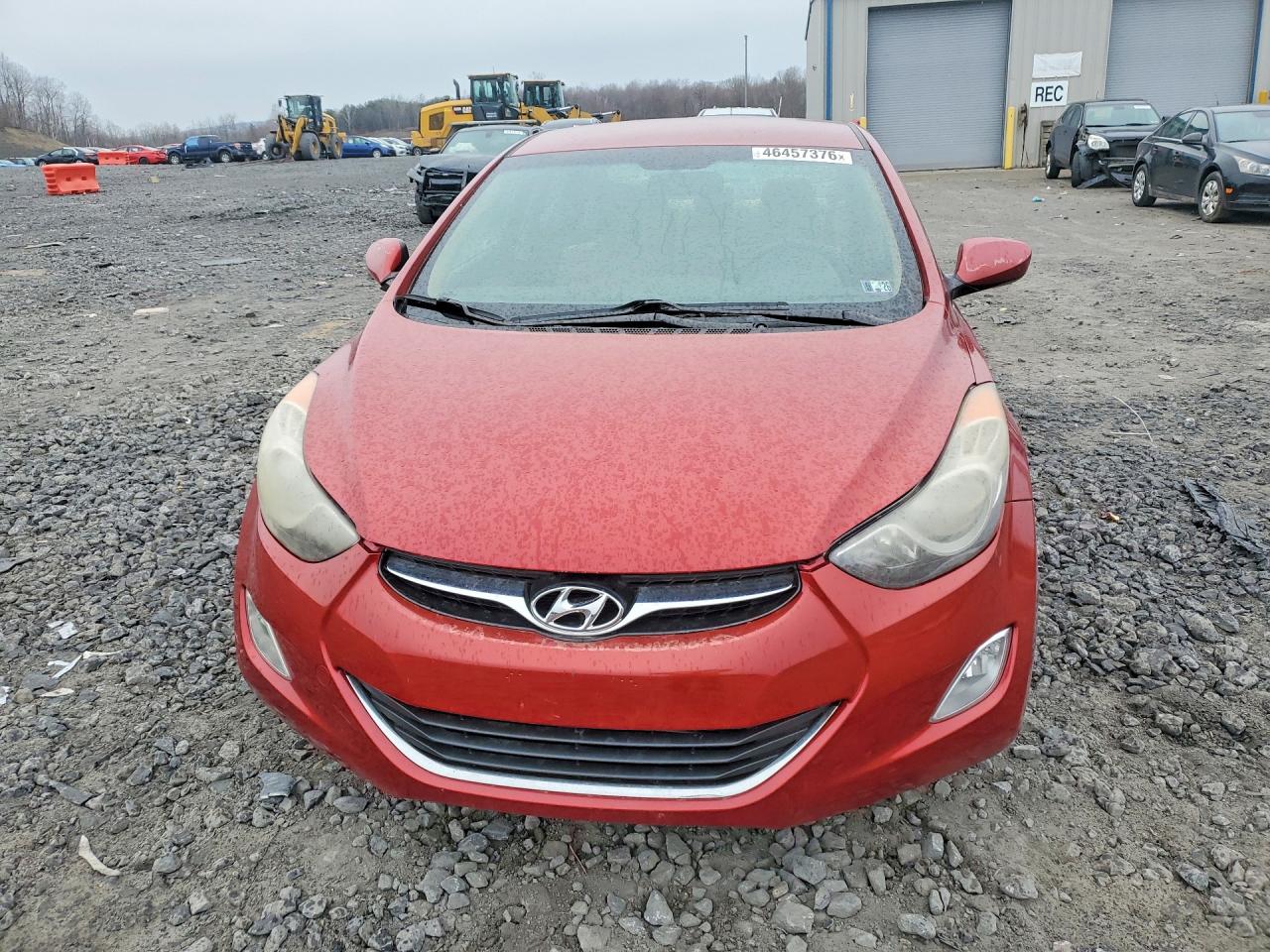 2013 Hyundai Elantra Gls Burgundy vin: KMHDH4AE2DU538656