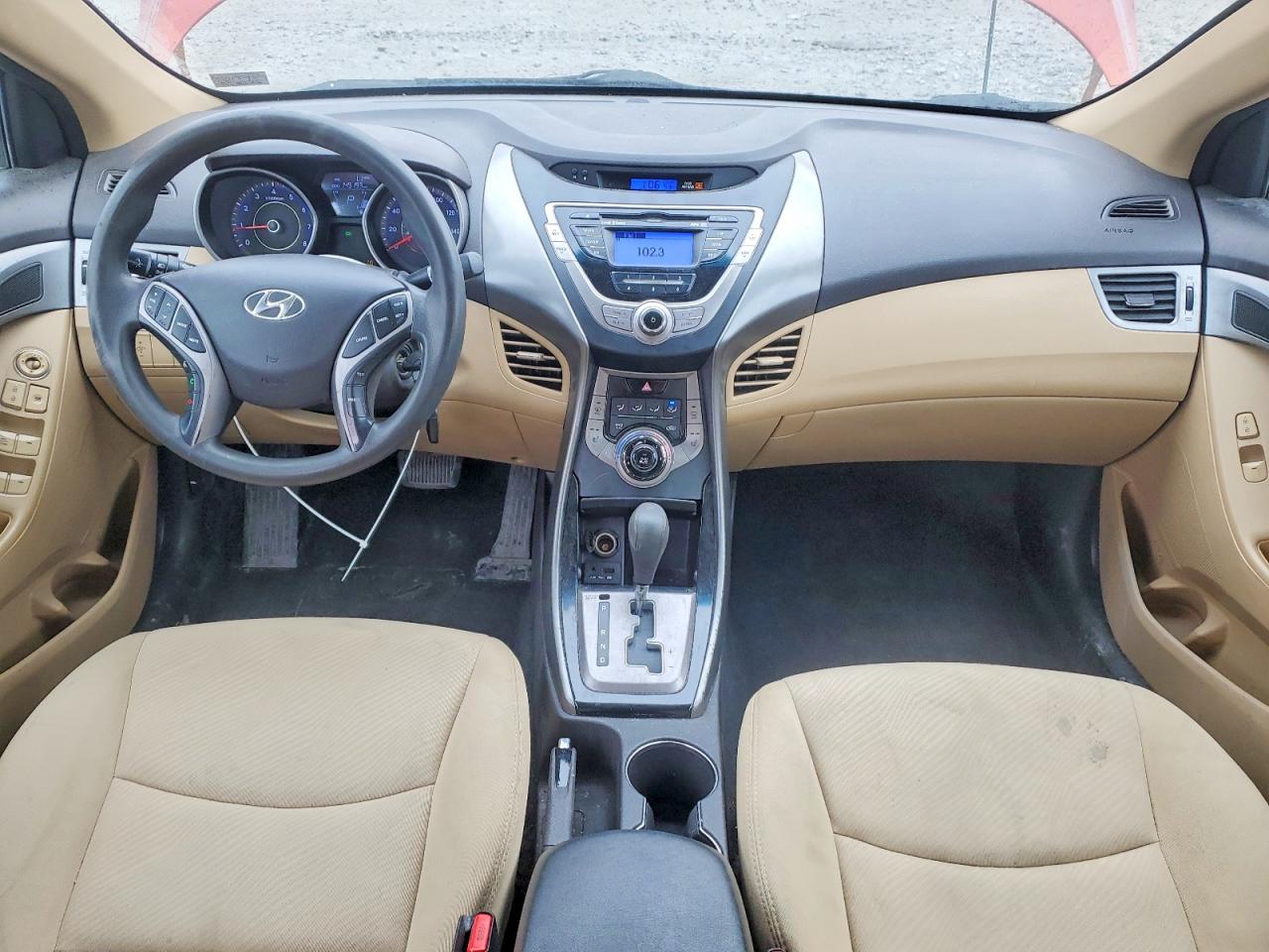2013 Hyundai Elantra Gls Burgundy vin: KMHDH4AE2DU538656