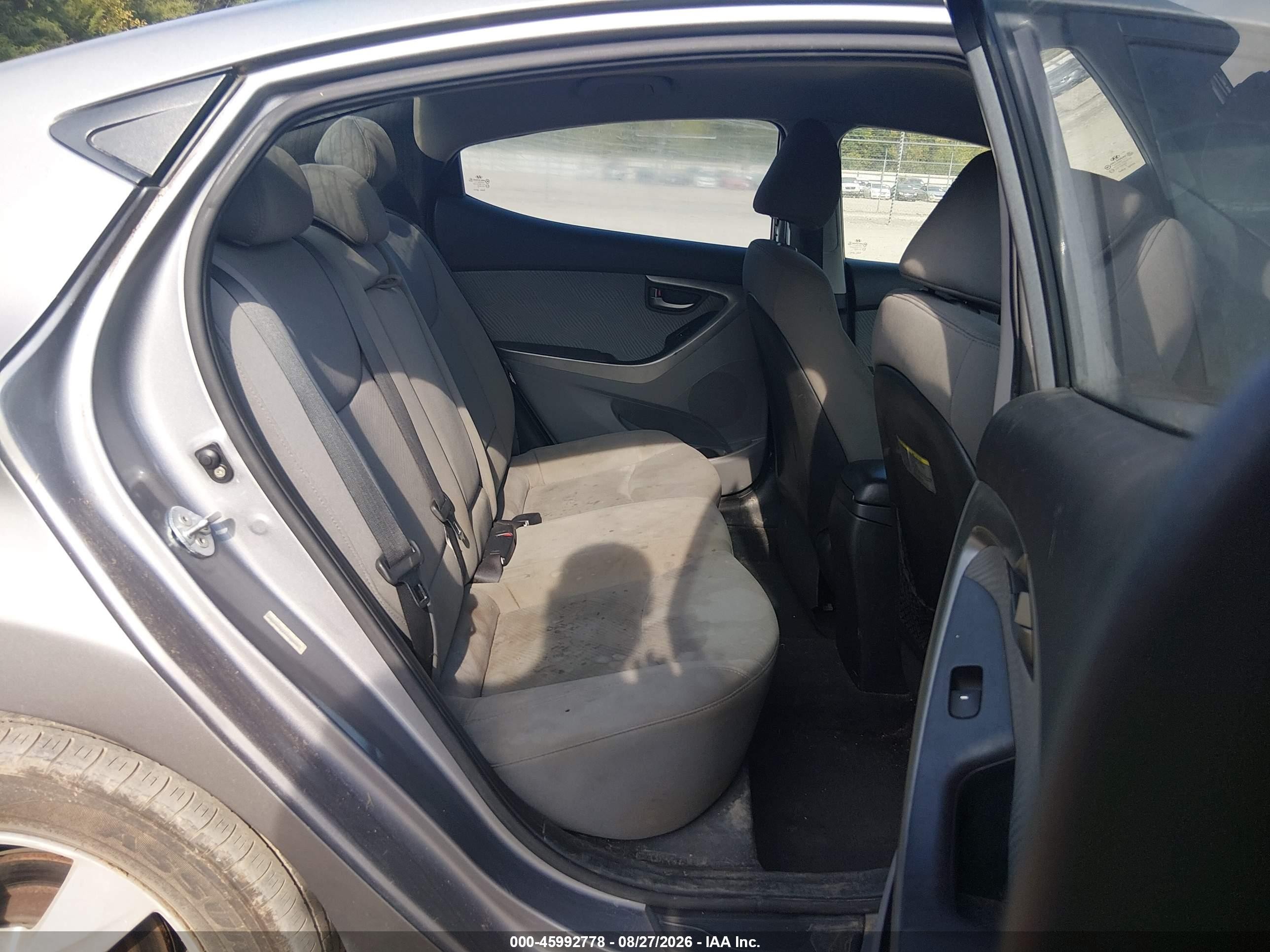 2013 Hyundai Elantra Gls Gray vin: KMHDH4AE2DU539077