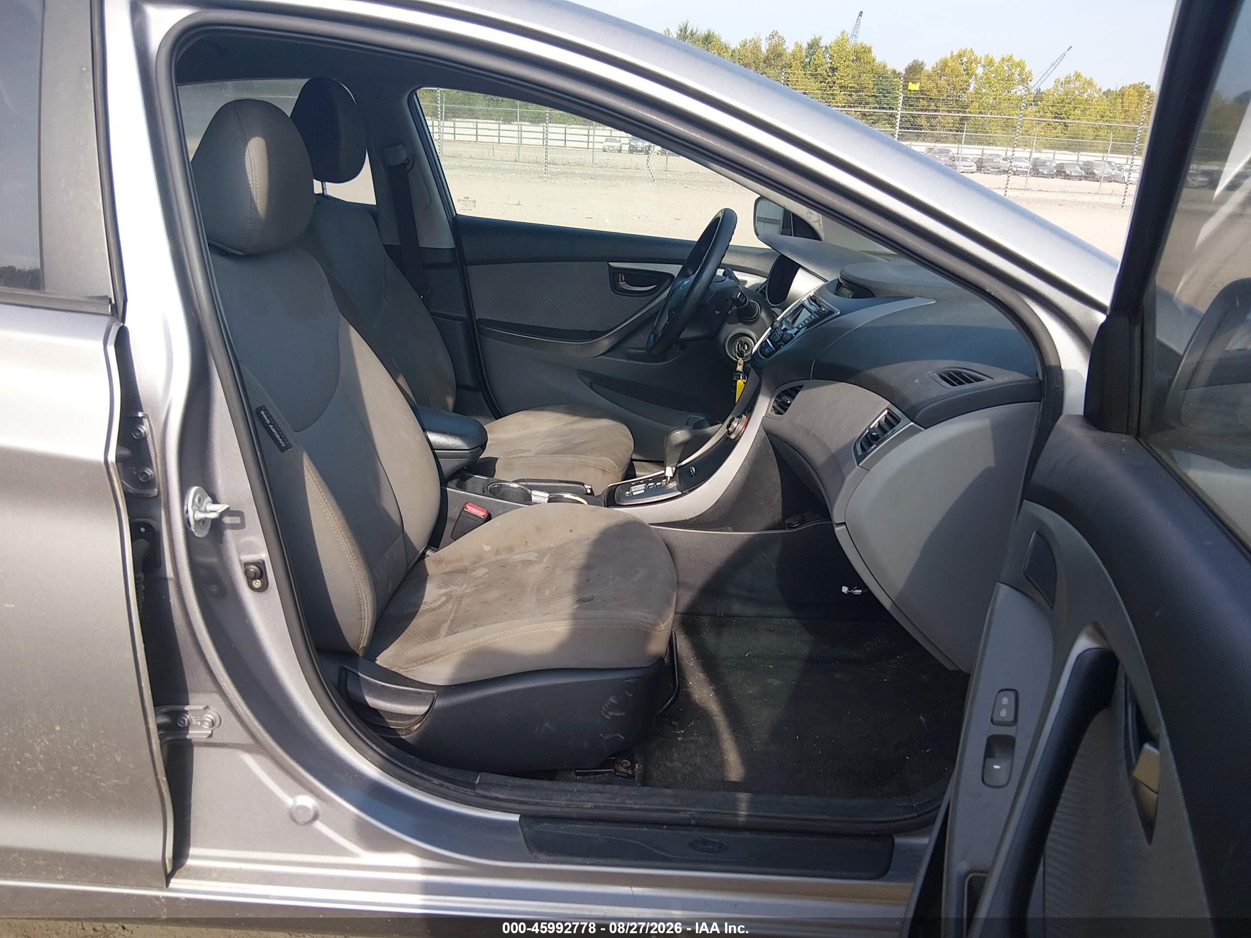 2013 Hyundai Elantra Gls Gray vin: KMHDH4AE2DU539077