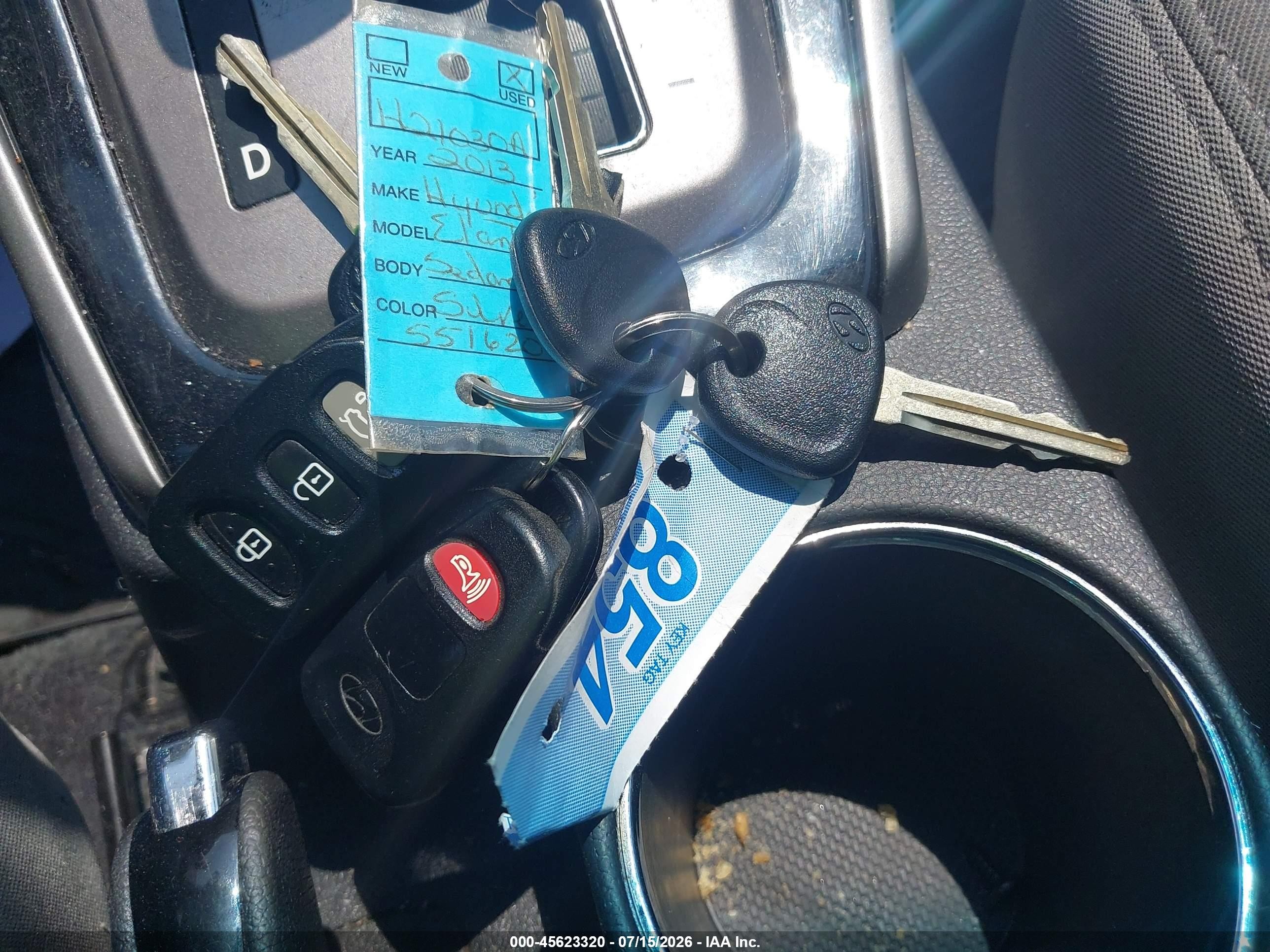 2013 Hyundai Elantra Gls Silver vin: KMHDH4AE2DU551620