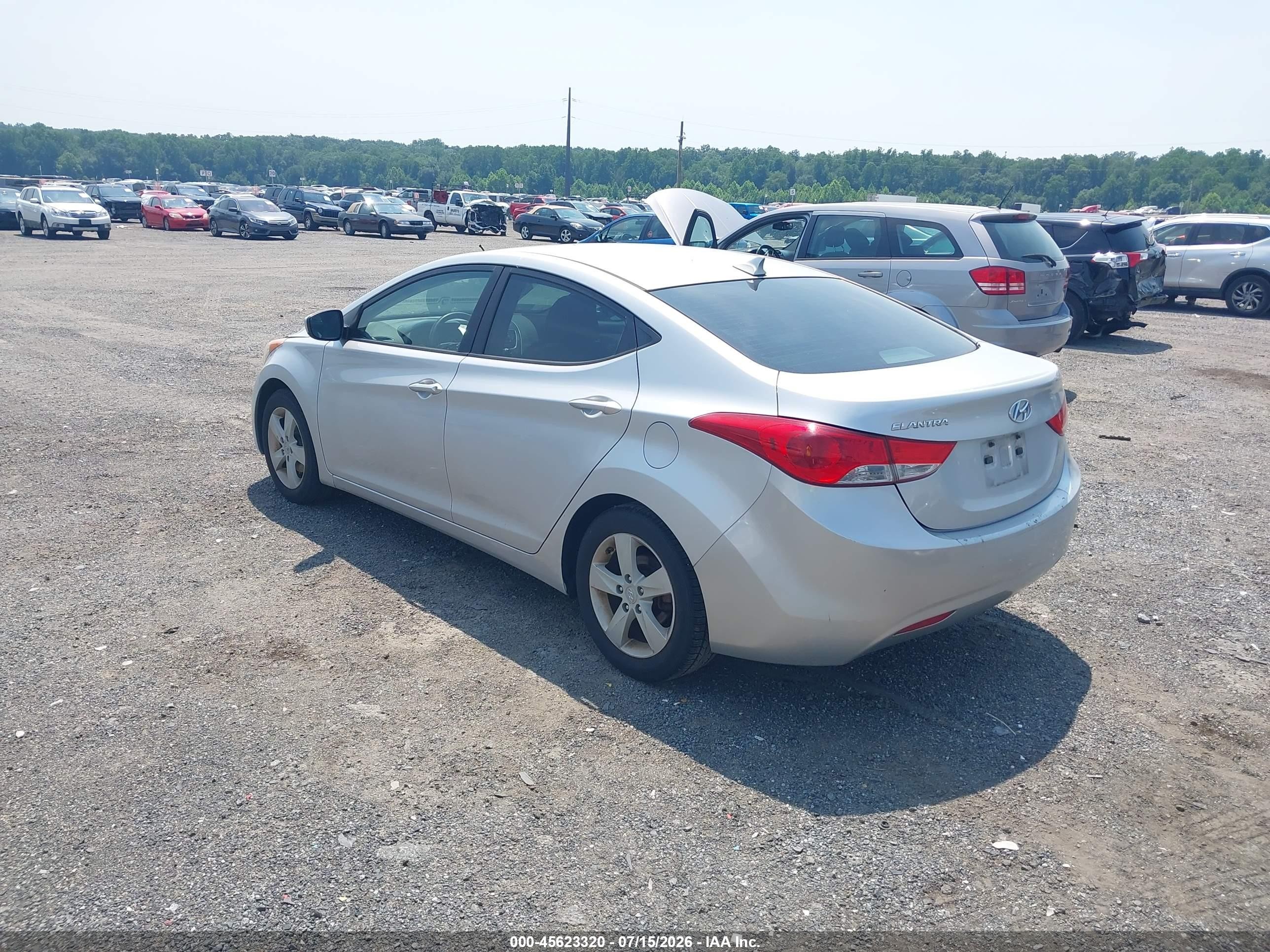 2013 Hyundai Elantra Gls Silver vin: KMHDH4AE2DU551620