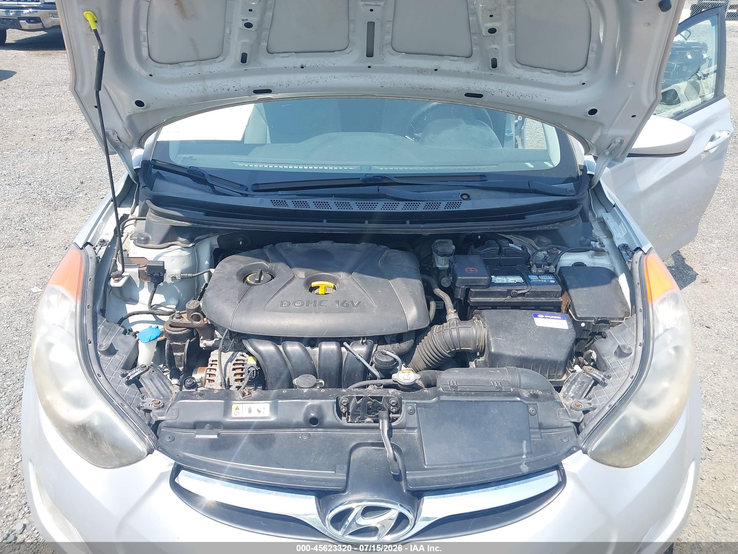 2013 Hyundai Elantra Gls Silver vin: KMHDH4AE2DU551620