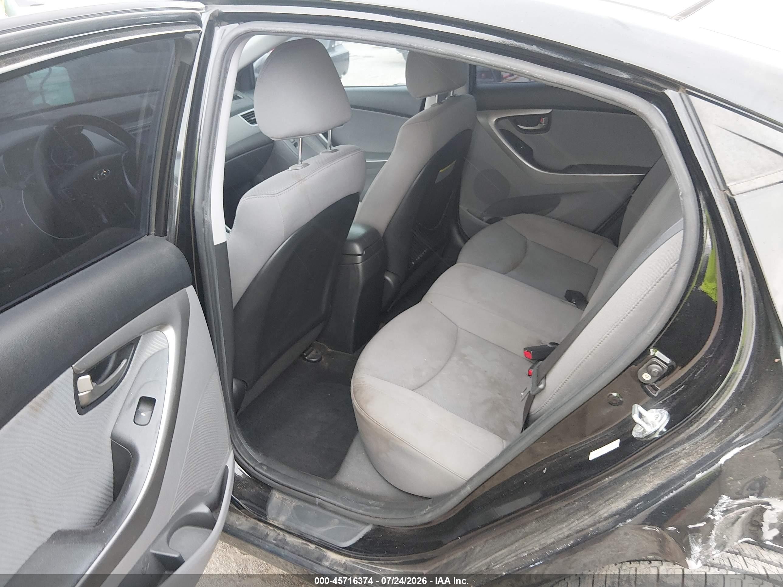 2013 Hyundai Elantra Gls Black vin: KMHDH4AE2DU556879