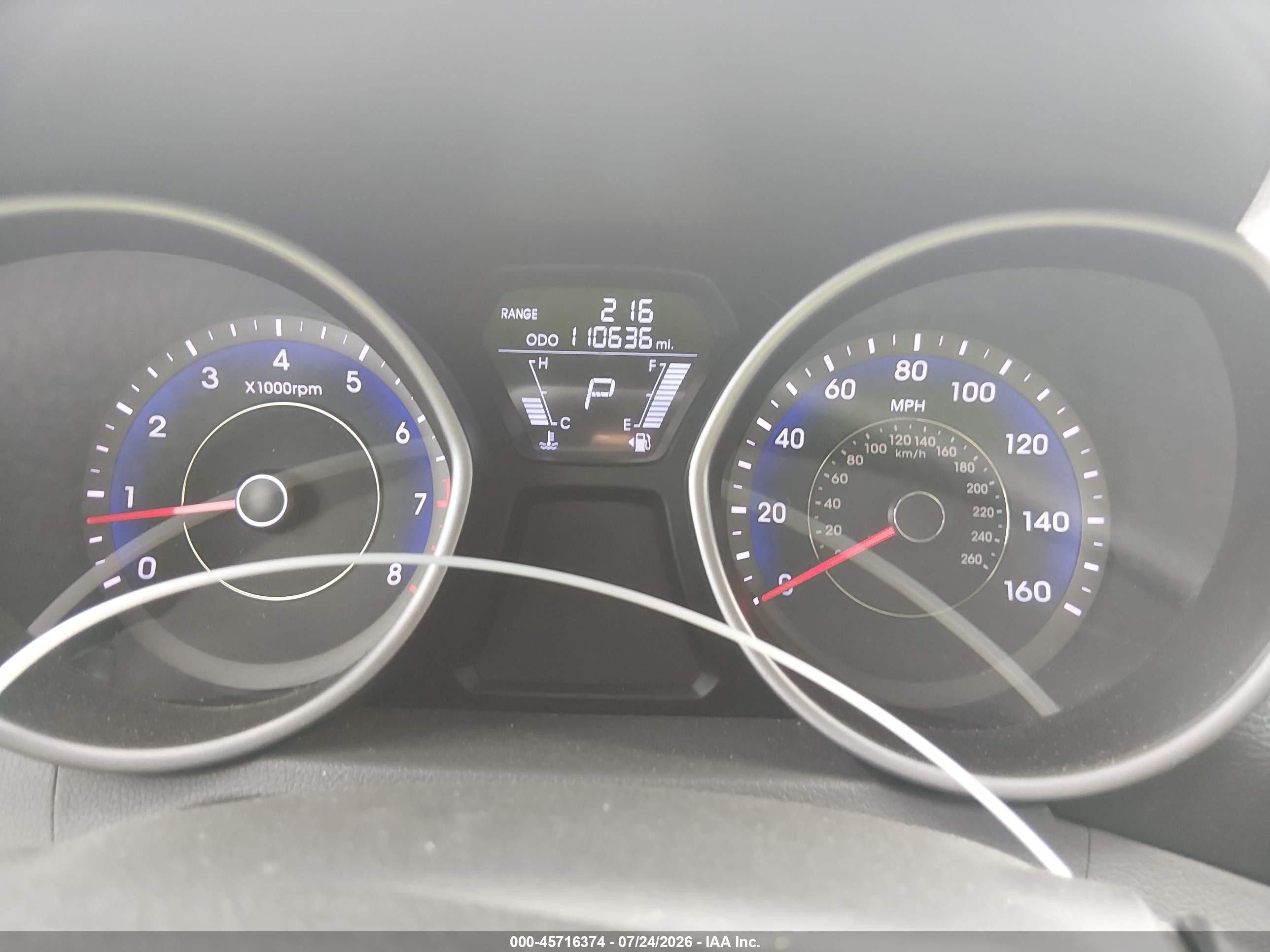 2013 Hyundai Elantra Gls Black vin: KMHDH4AE2DU556879