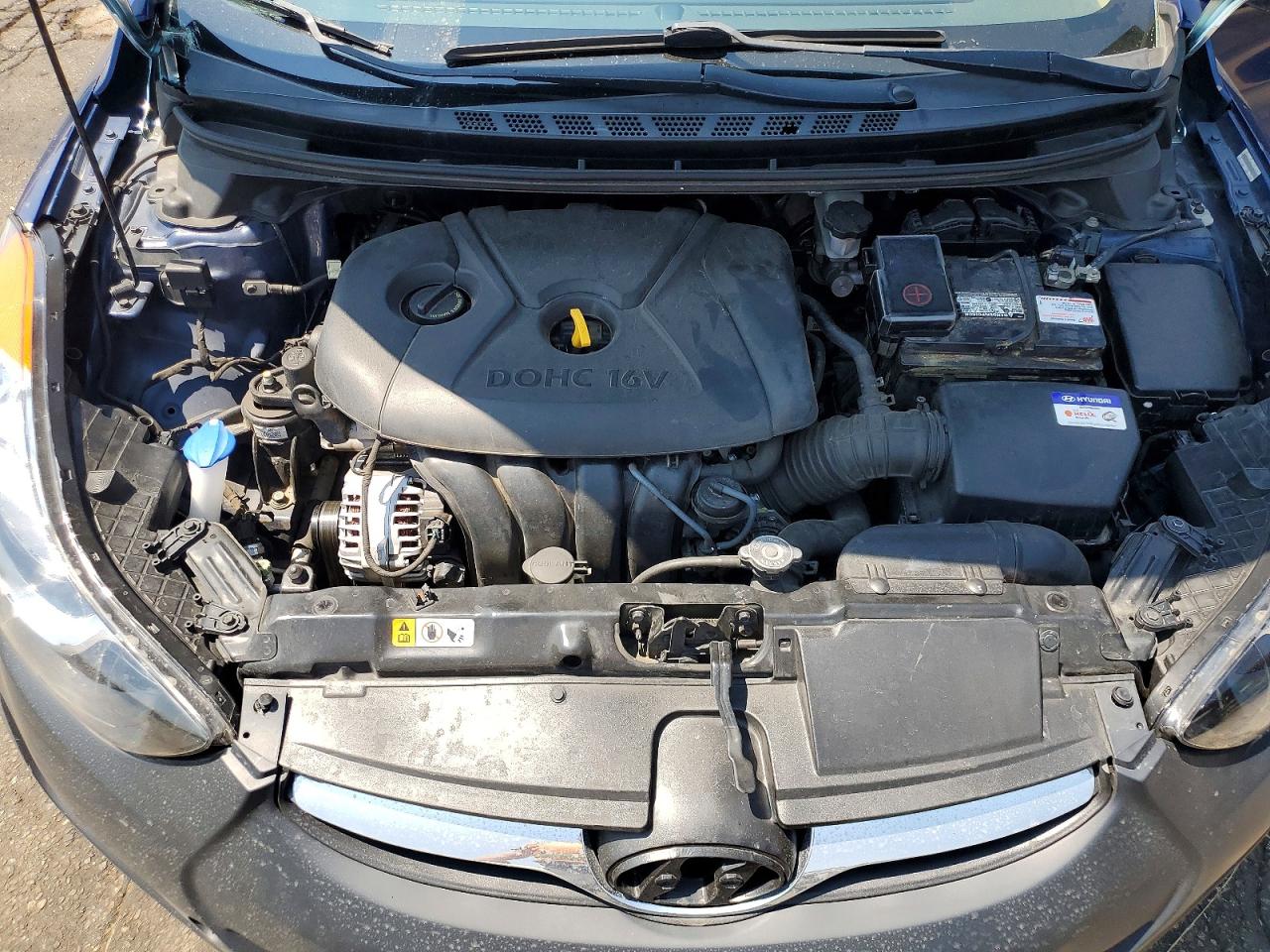 2013 Hyundai Elantra Gls Blue vin: KMHDH4AE2DU559104