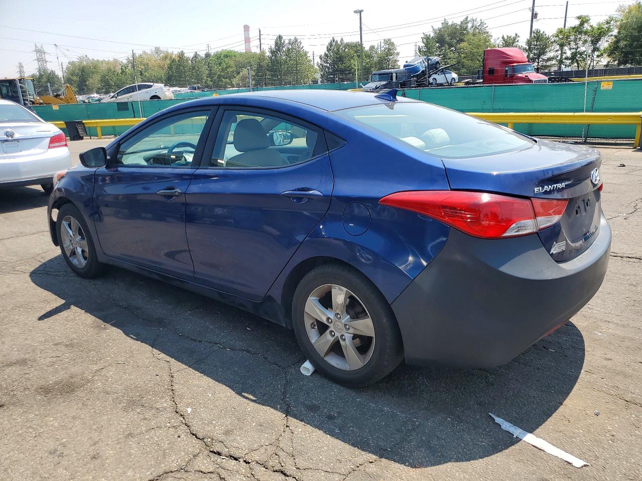 2013 Hyundai Elantra Gls Blue vin: KMHDH4AE2DU559104
