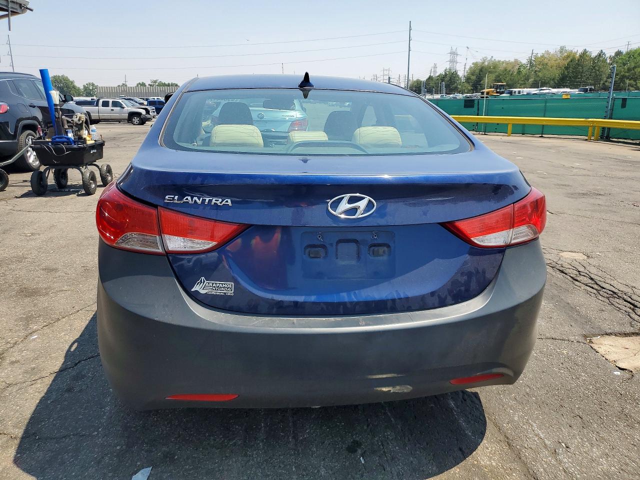 2013 Hyundai Elantra Gls Blue vin: KMHDH4AE2DU559104