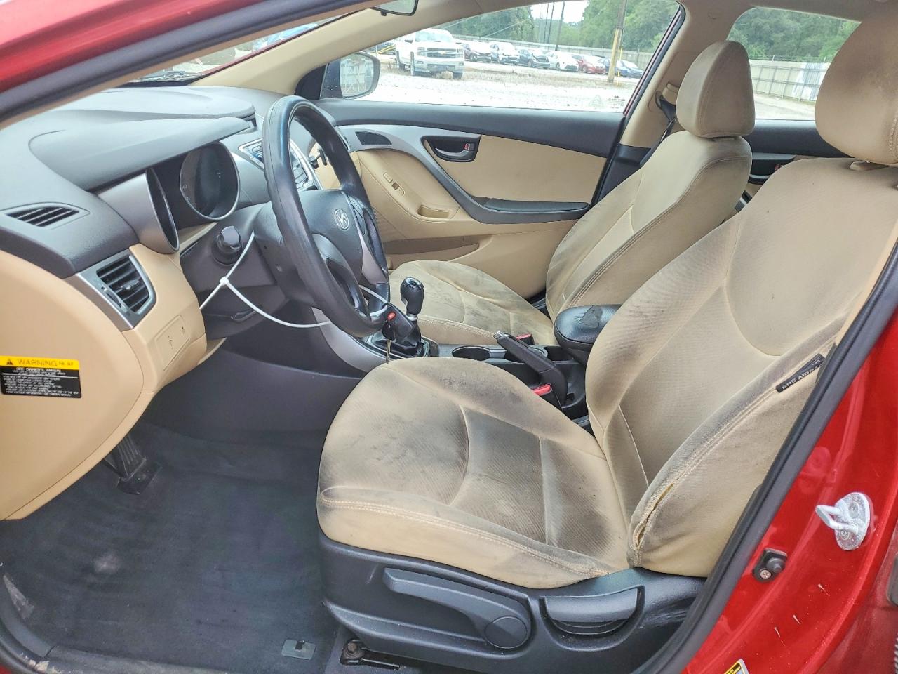 2013 Hyundai Elantra Gls Red vin: KMHDH4AE2DU560866