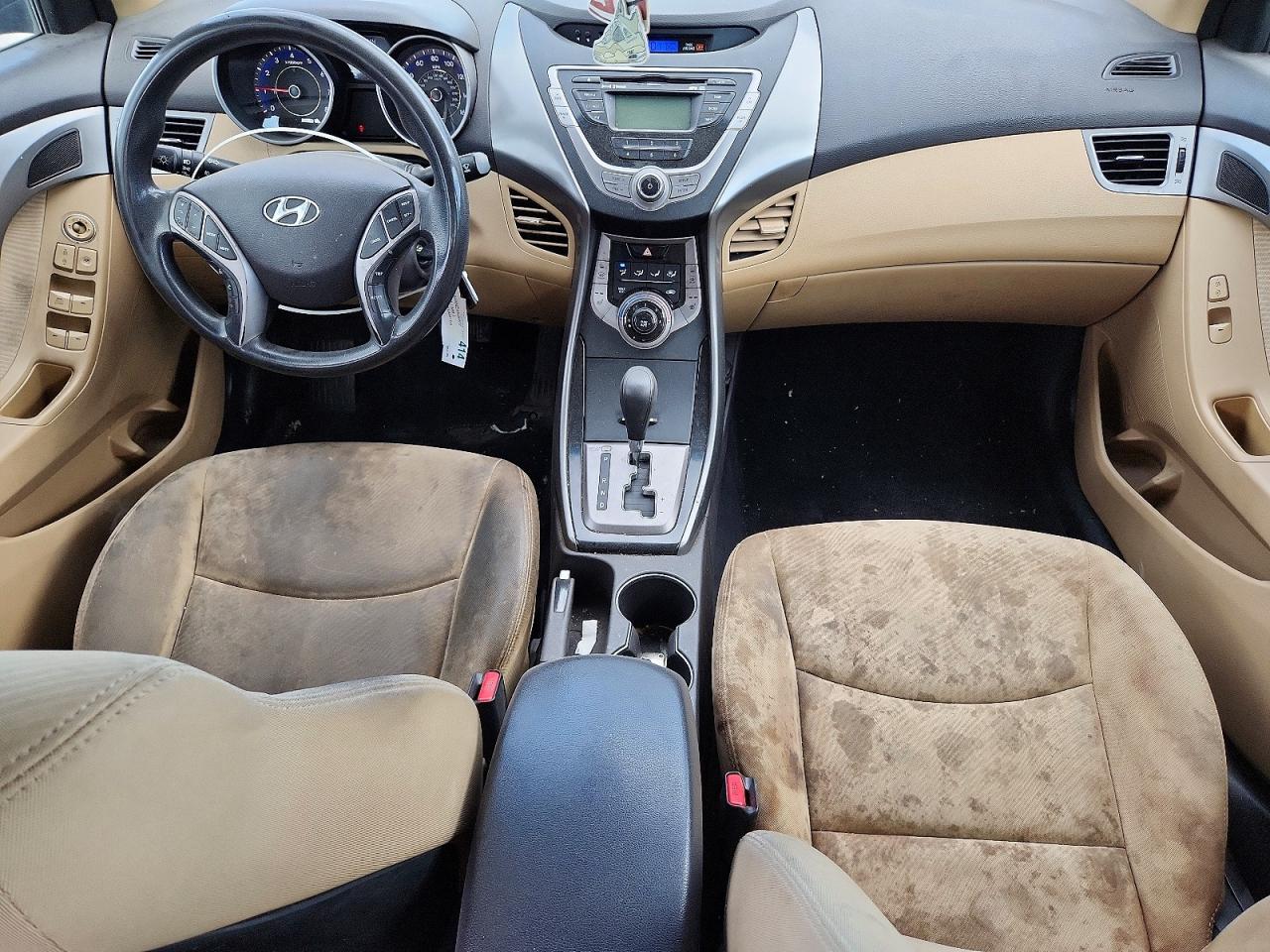 2013 Hyundai Elantra Gls Black vin: KMHDH4AE2DU567736