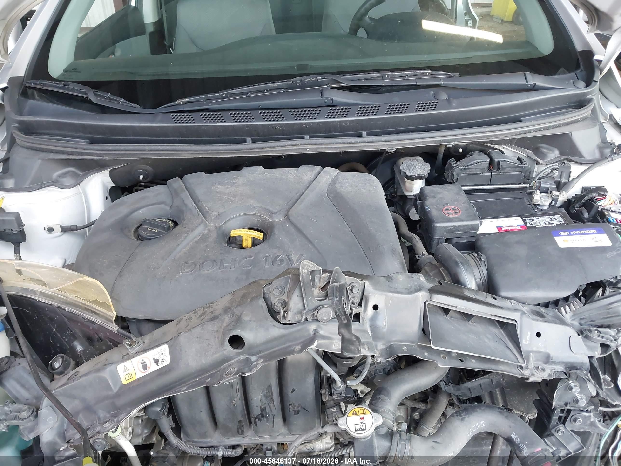 2013 Hyundai Elantra Gls Silver vin: KMHDH4AE2DU580261