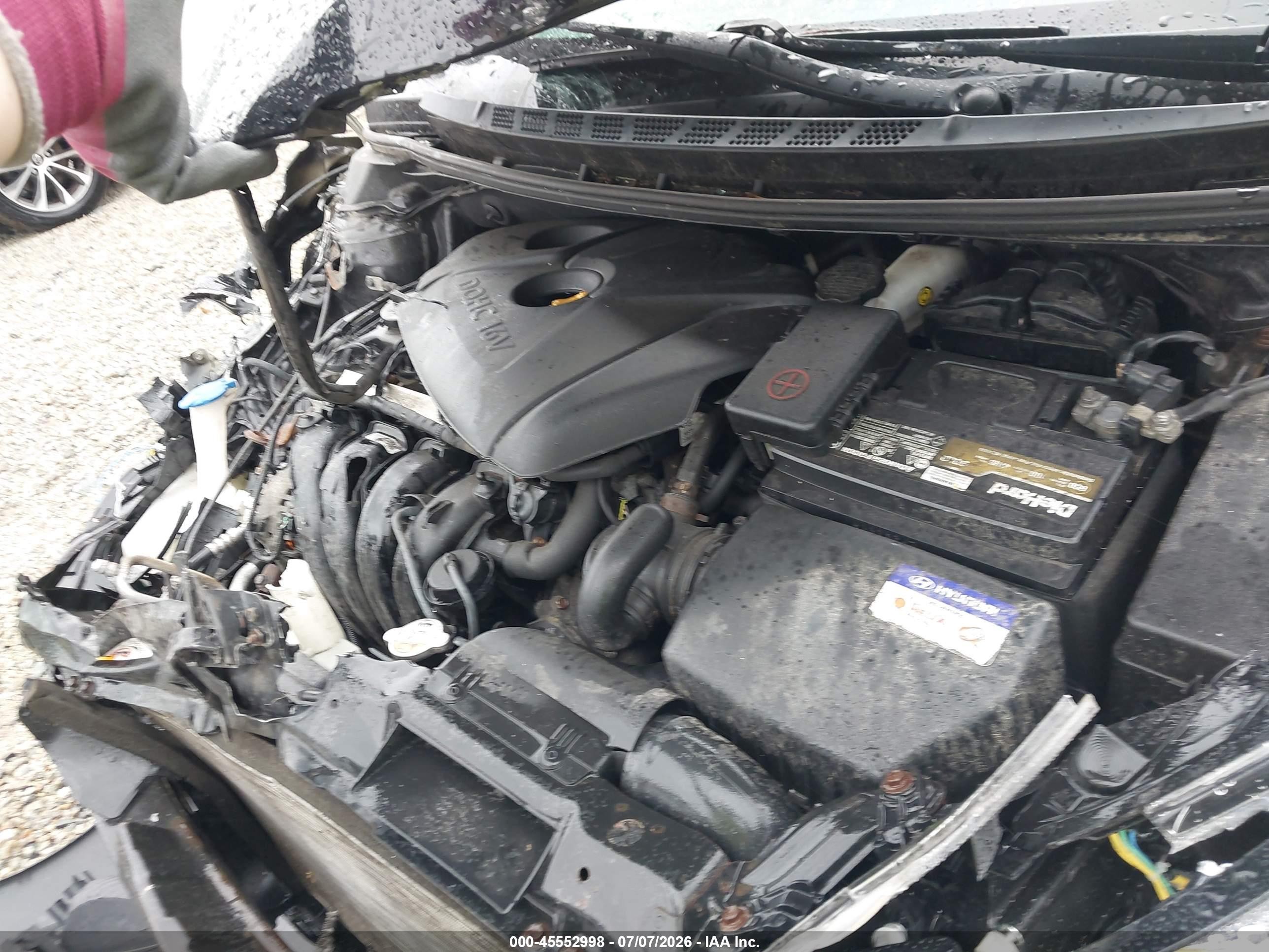 2013 Hyundai Elantra Gls Black vin: KMHDH4AE2DU587842