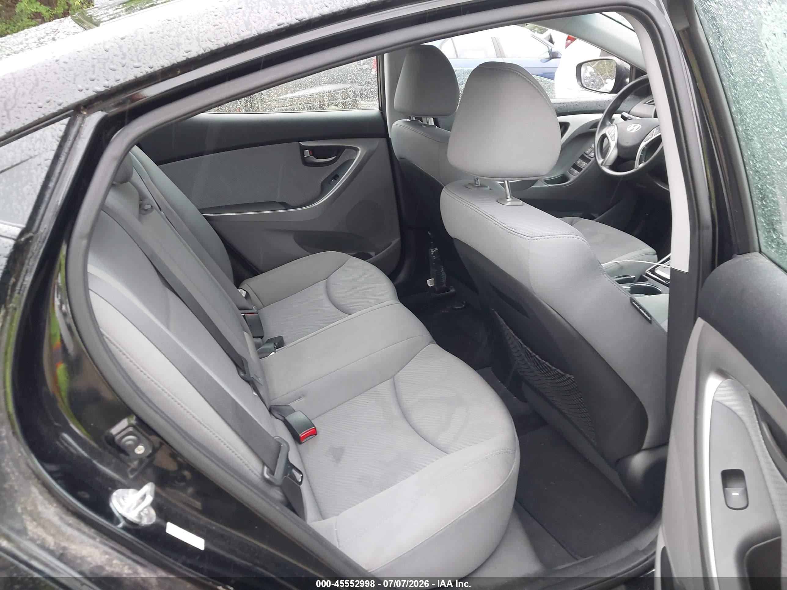 2013 Hyundai Elantra Gls Black vin: KMHDH4AE2DU587842