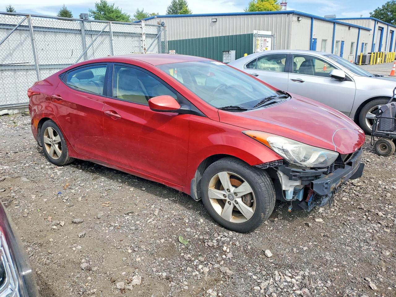 2013 Hyundai Elantra Gls Red vin: KMHDH4AE2DU600749