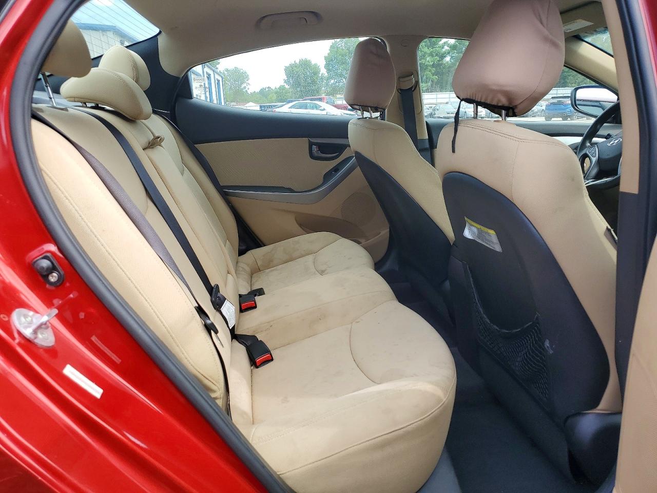 2013 Hyundai Elantra Gls Red vin: KMHDH4AE2DU600749