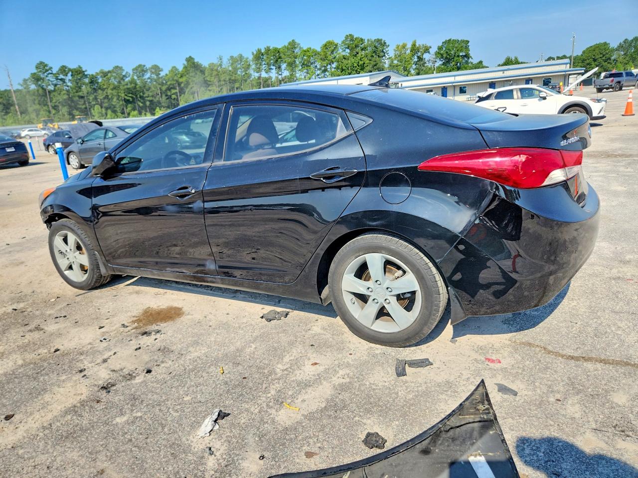 2013 Hyundai Elantra Gls Black vin: KMHDH4AE2DU639213