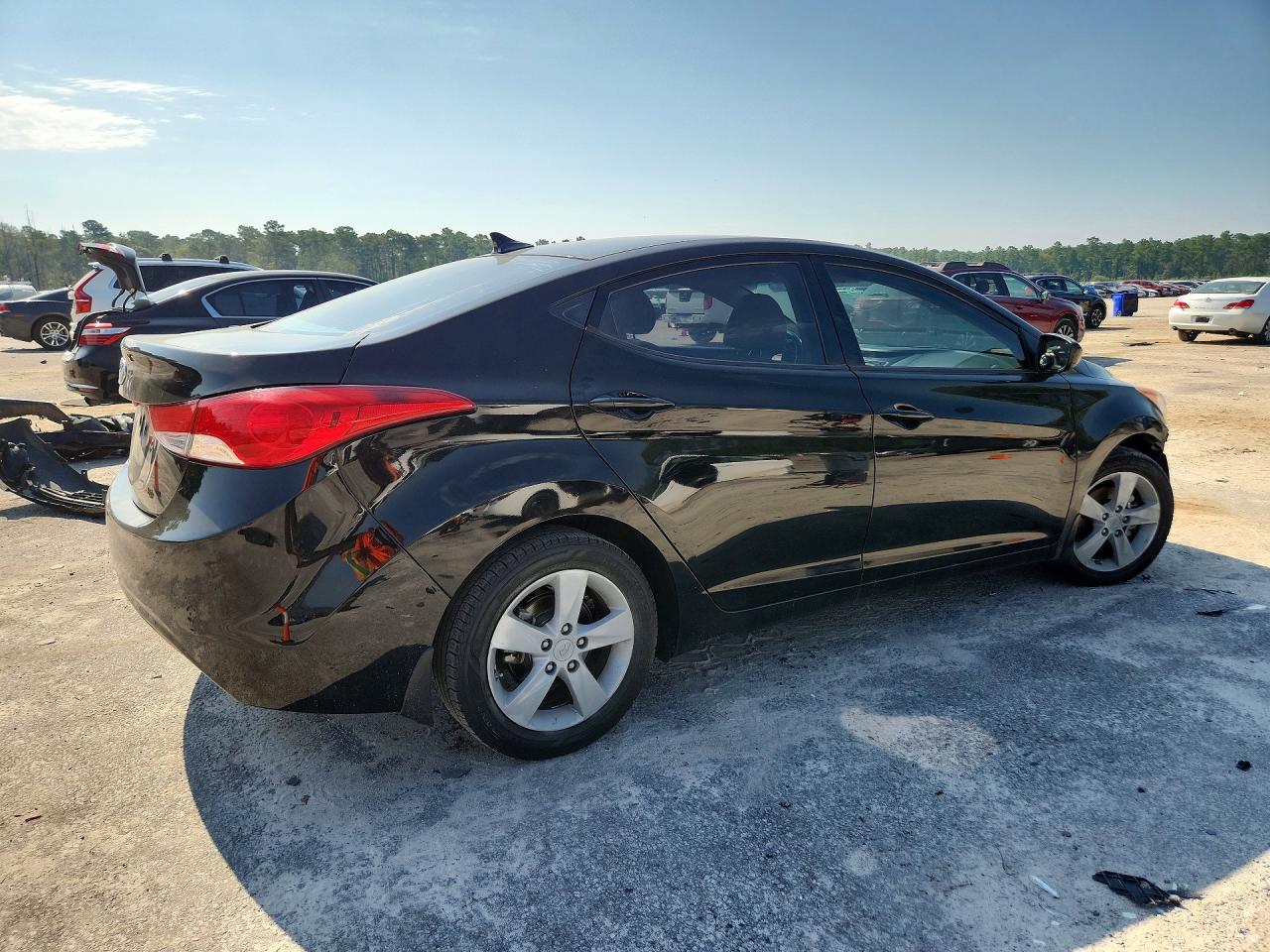 2013 Hyundai Elantra Gls Black vin: KMHDH4AE2DU639213