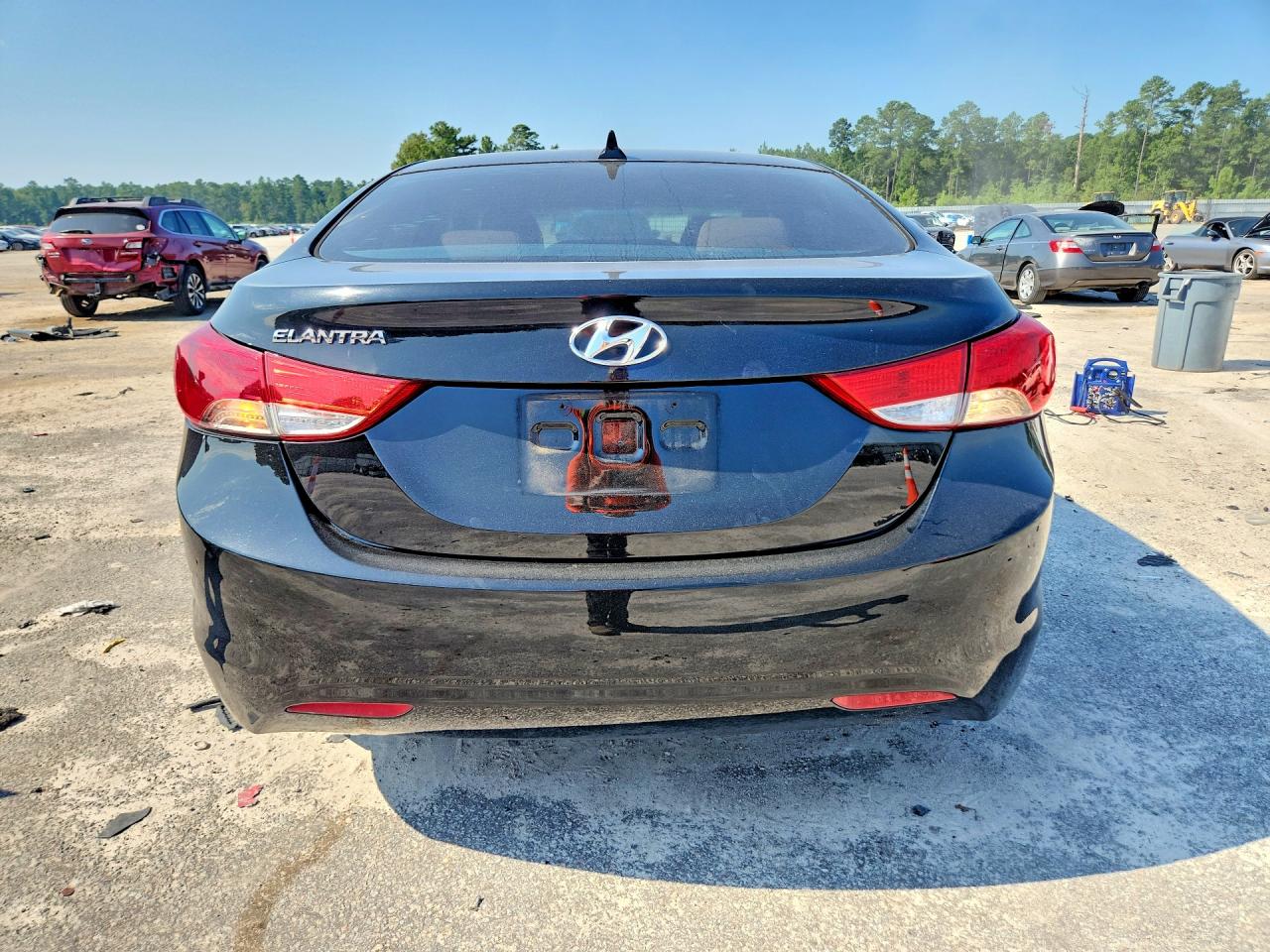 2013 Hyundai Elantra Gls Black vin: KMHDH4AE2DU639213