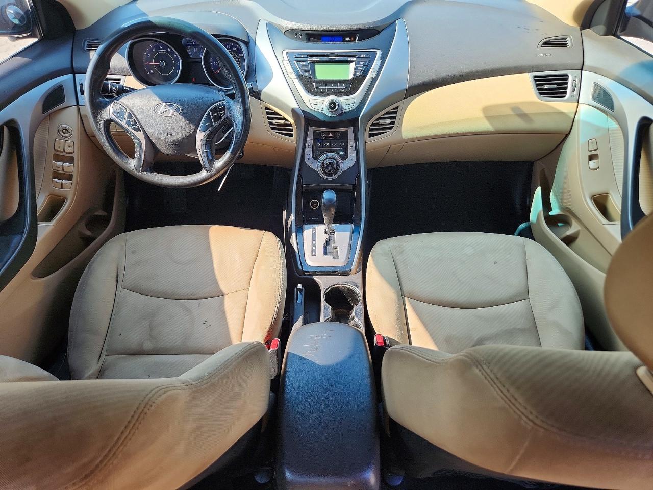 2013 Hyundai Elantra Gls Black vin: KMHDH4AE2DU639213