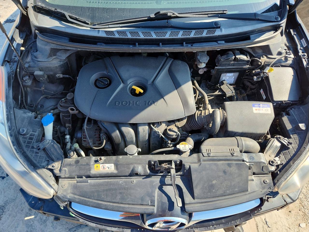 2013 Hyundai Elantra Gls Black vin: KMHDH4AE2DU639213