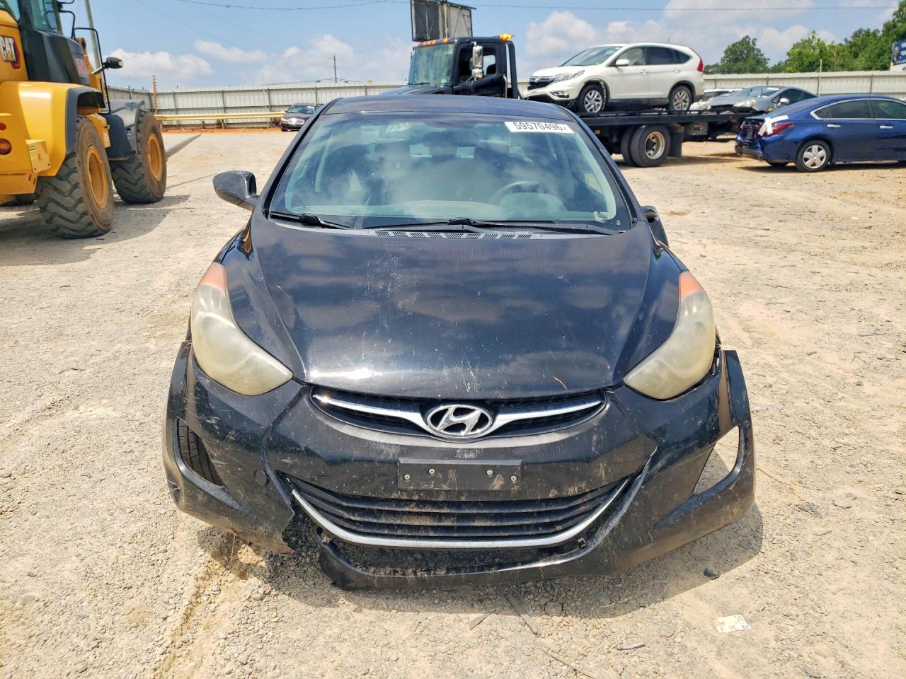 2013 Hyundai Elantra Gls Black vin: KMHDH4AE2DU656481