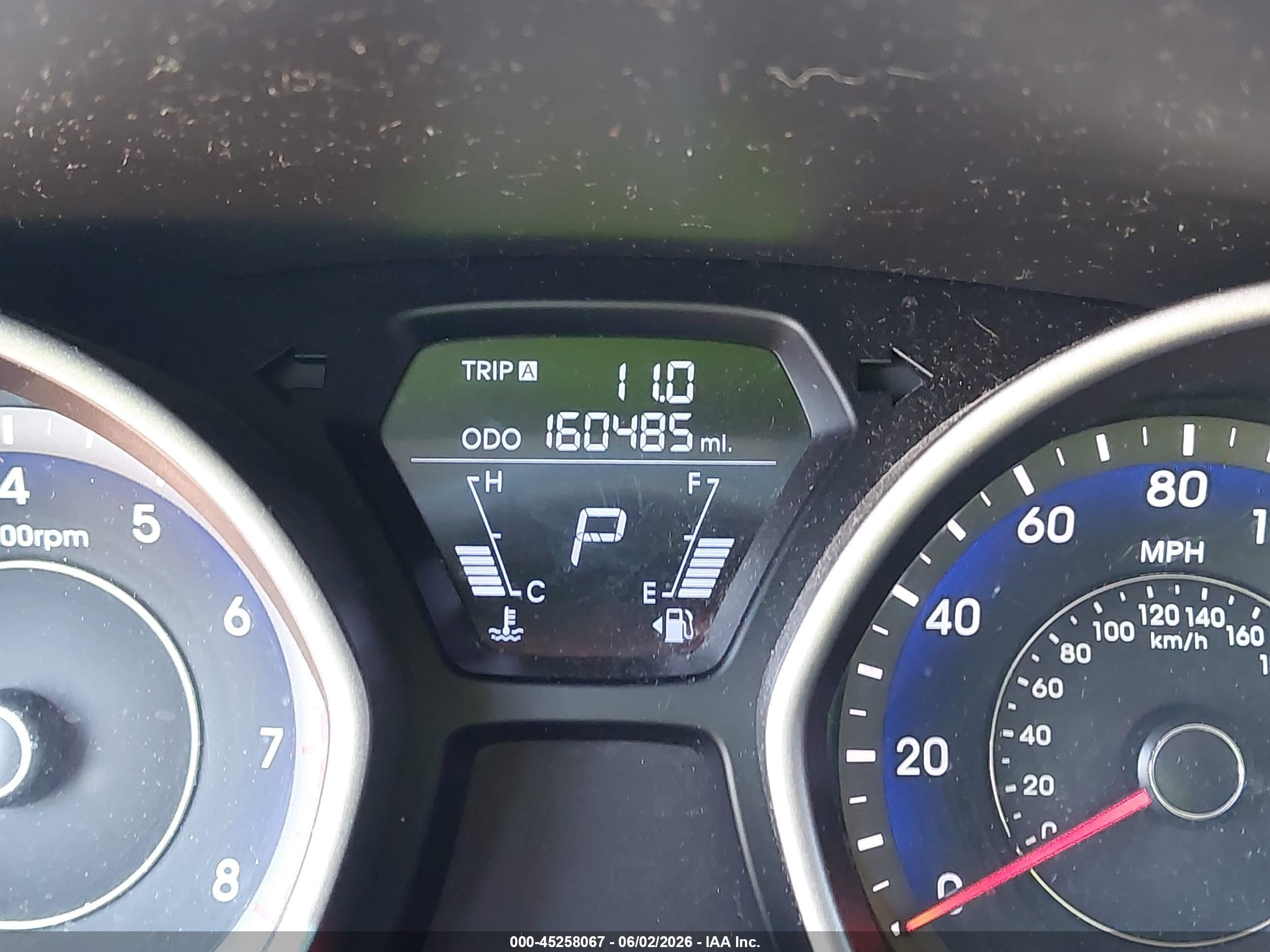 2013 Hyundai Elantra Gls Серый vin: KMHDH4AE2DU659459