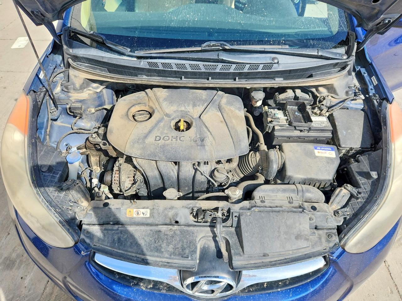 2013 Hyundai Elantra Gls Blue vin: KMHDH4AE2DU684393