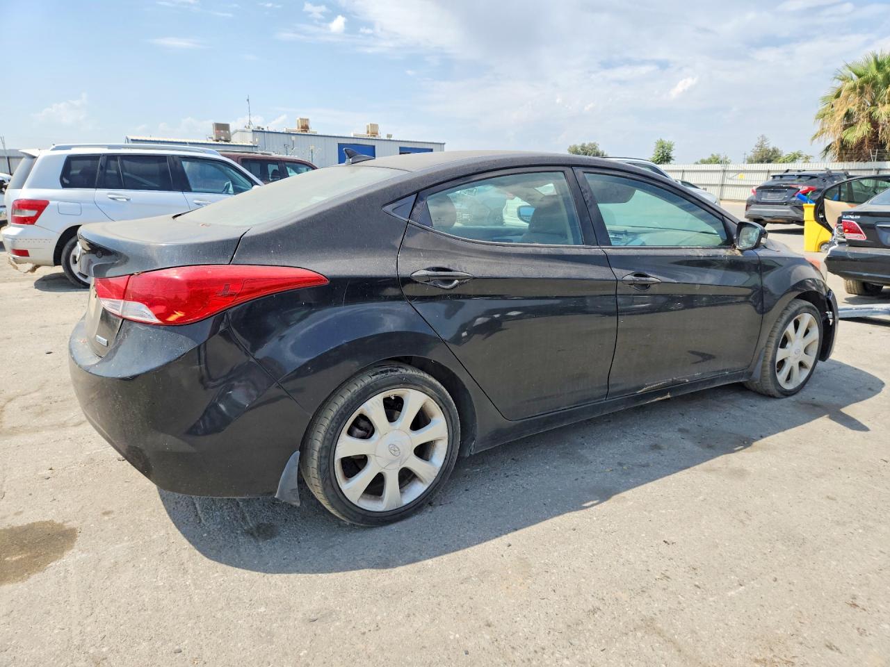 2013 Hyundai Elantra Limited Black vin: KMHDH4AE2DU686970