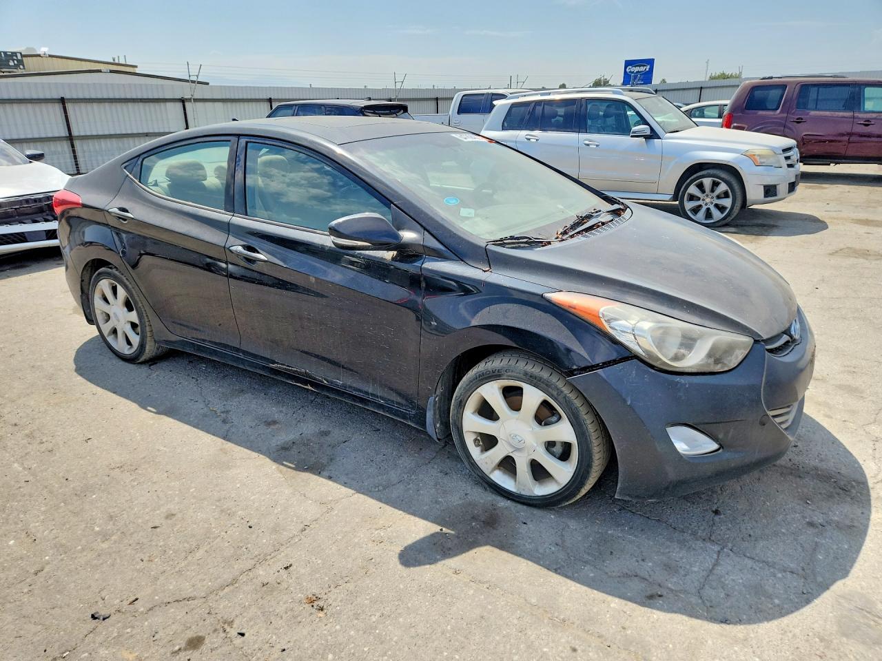 2013 Hyundai Elantra Limited Black vin: KMHDH4AE2DU686970