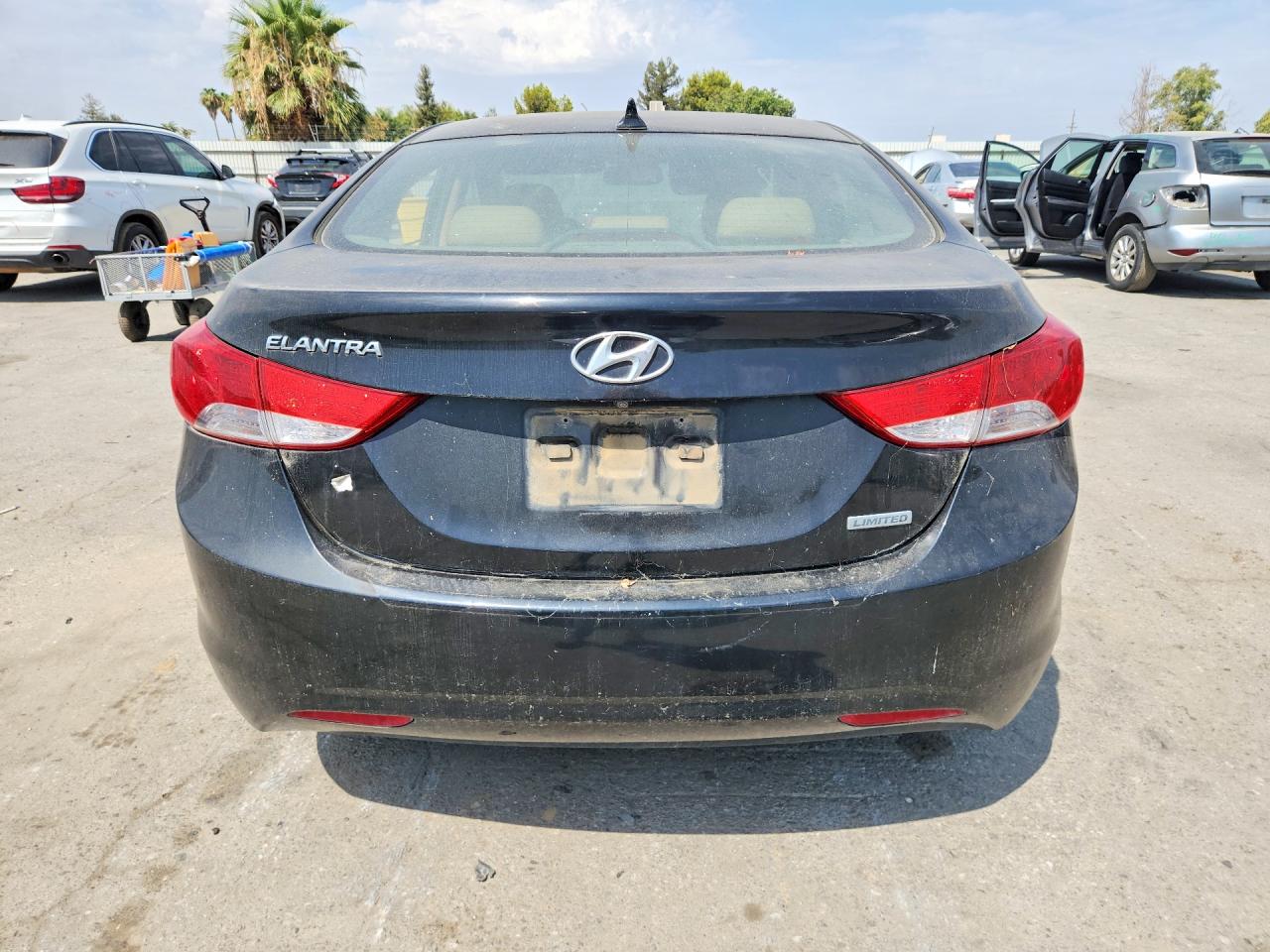 2013 Hyundai Elantra Limited Black vin: KMHDH4AE2DU686970