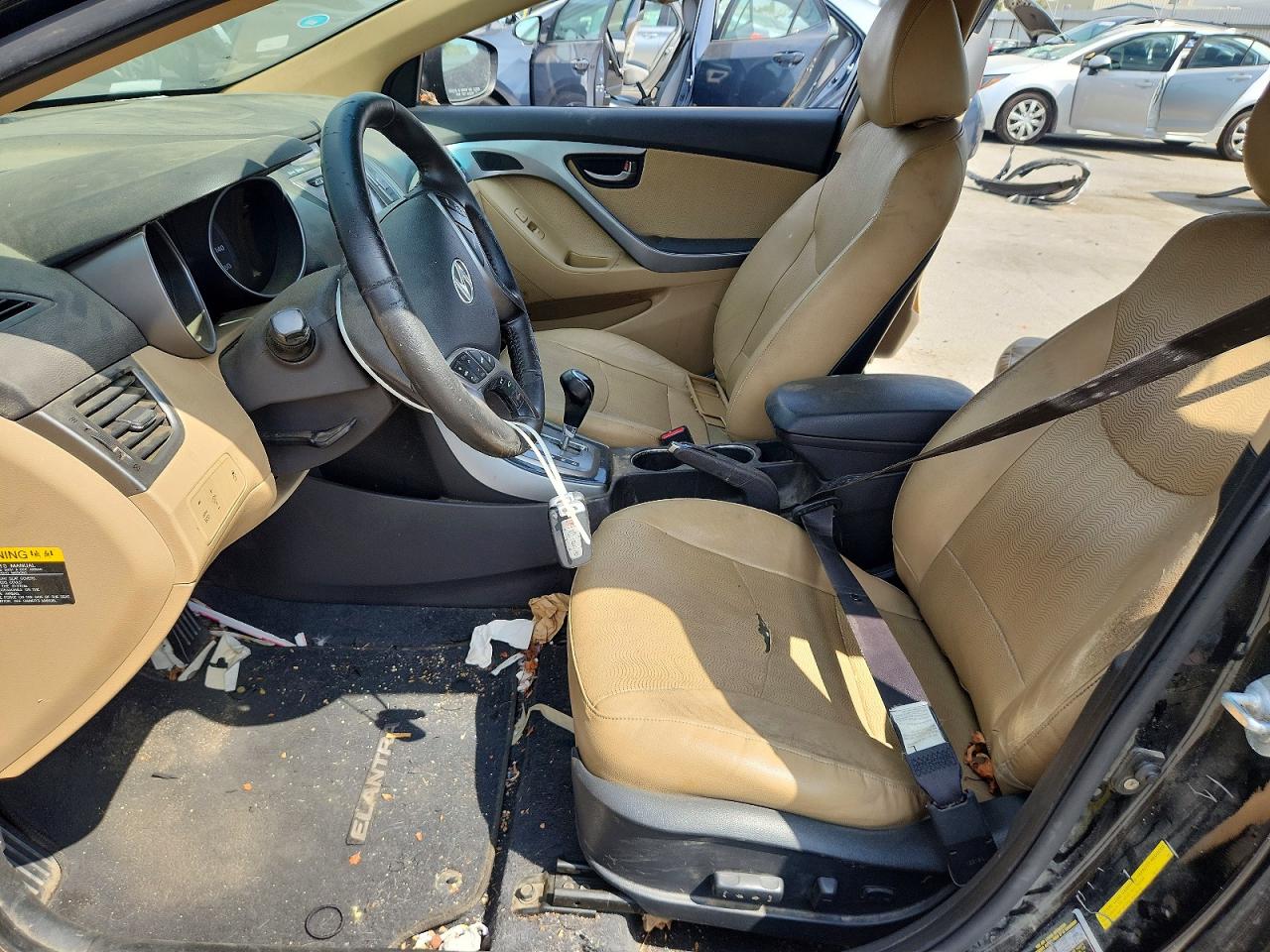 2013 Hyundai Elantra Limited Black vin: KMHDH4AE2DU686970