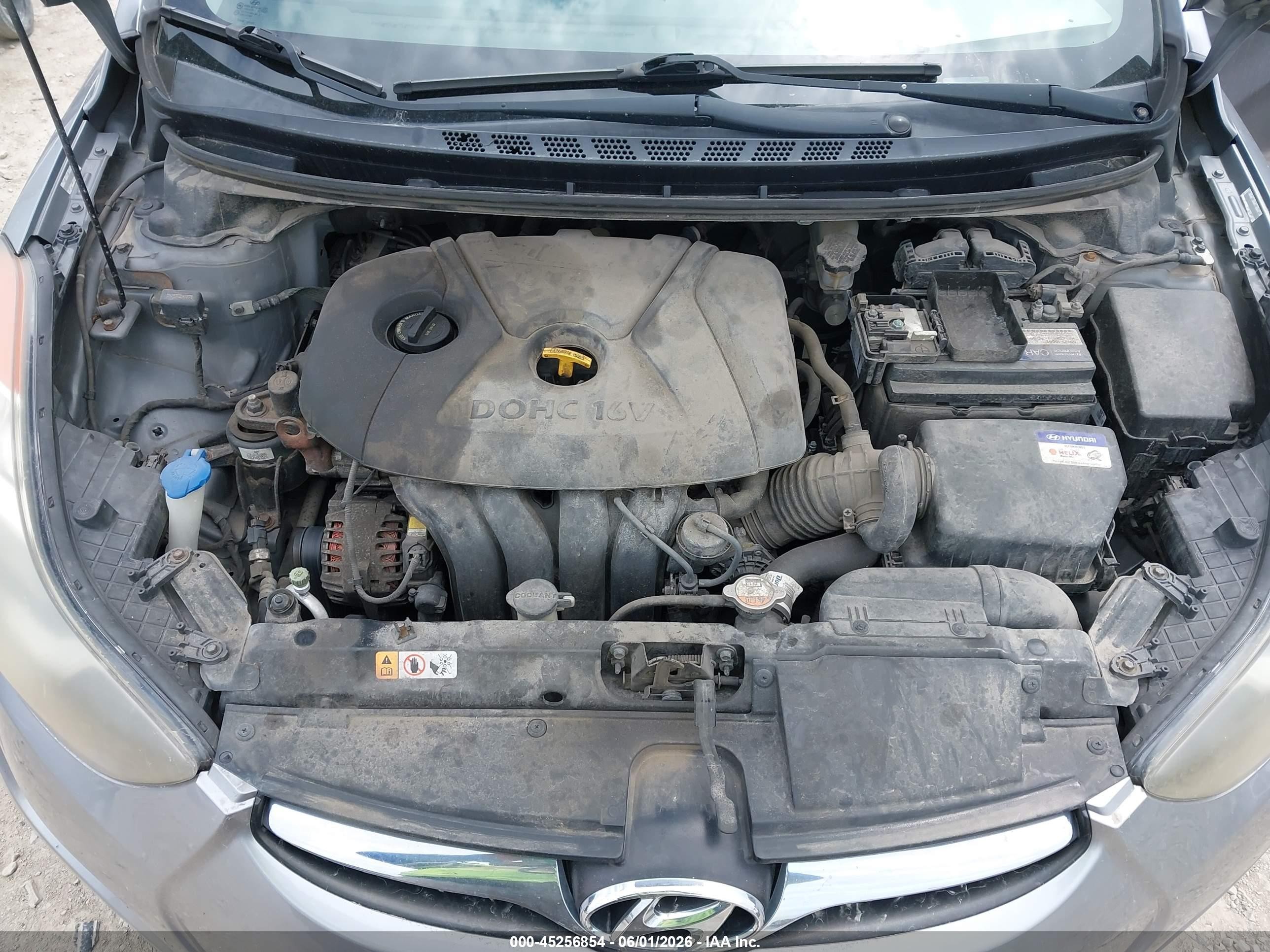 2013 Hyundai Elantra Gls Gray vin: KMHDH4AE2DU714430