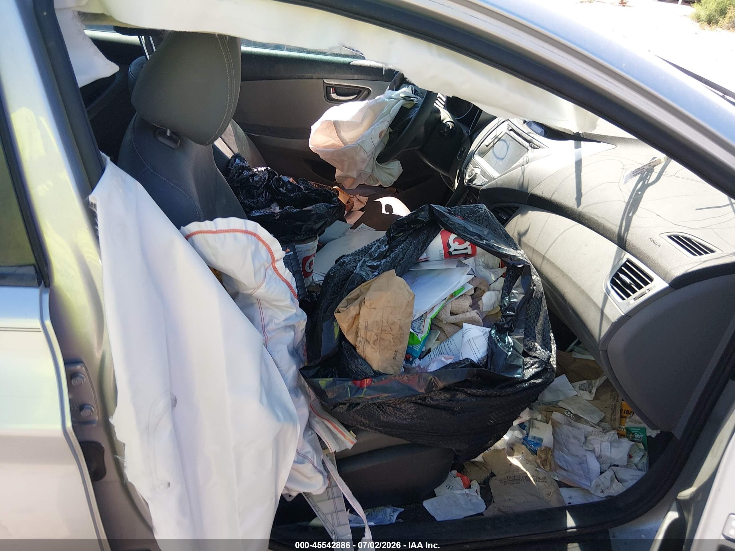 2013 Hyundai Elantra Limited Silver vin: KMHDH4AE2DU746696
