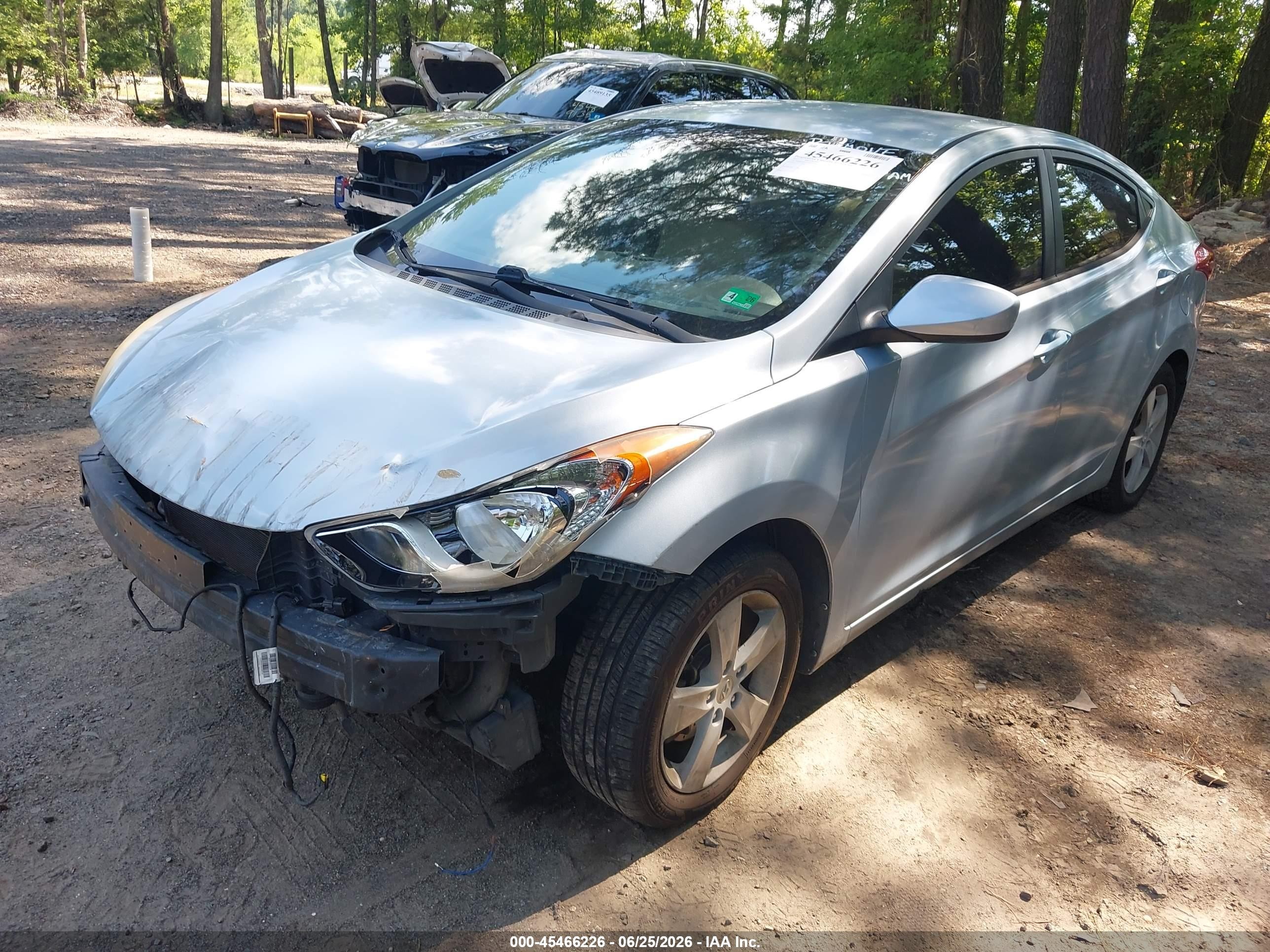 2013 Hyundai Elantra Gls Light Blue vin: KMHDH4AE2DU750361