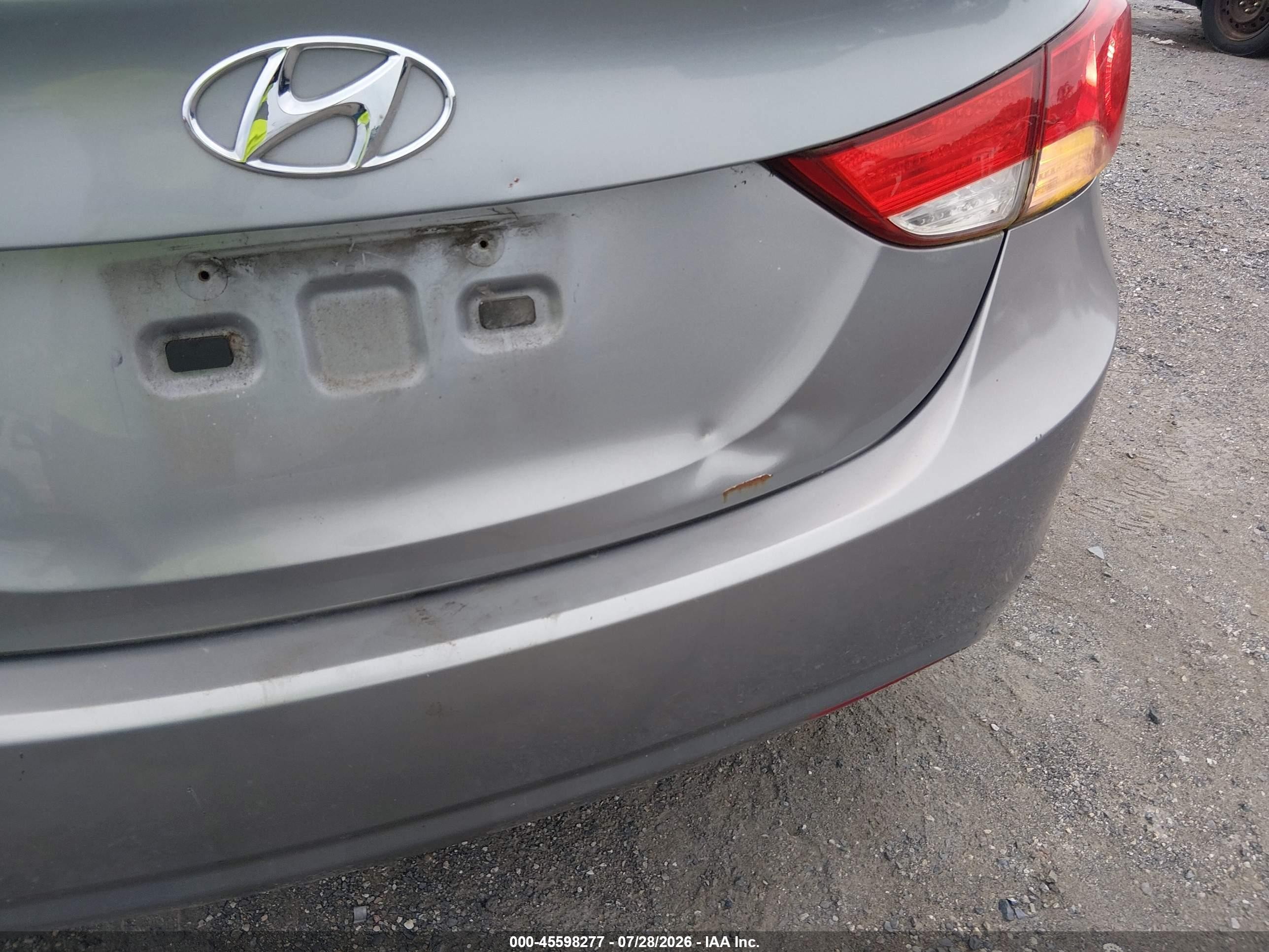 2013 Hyundai Elantra Gls Silver vin: KMHDH4AE2DU750408