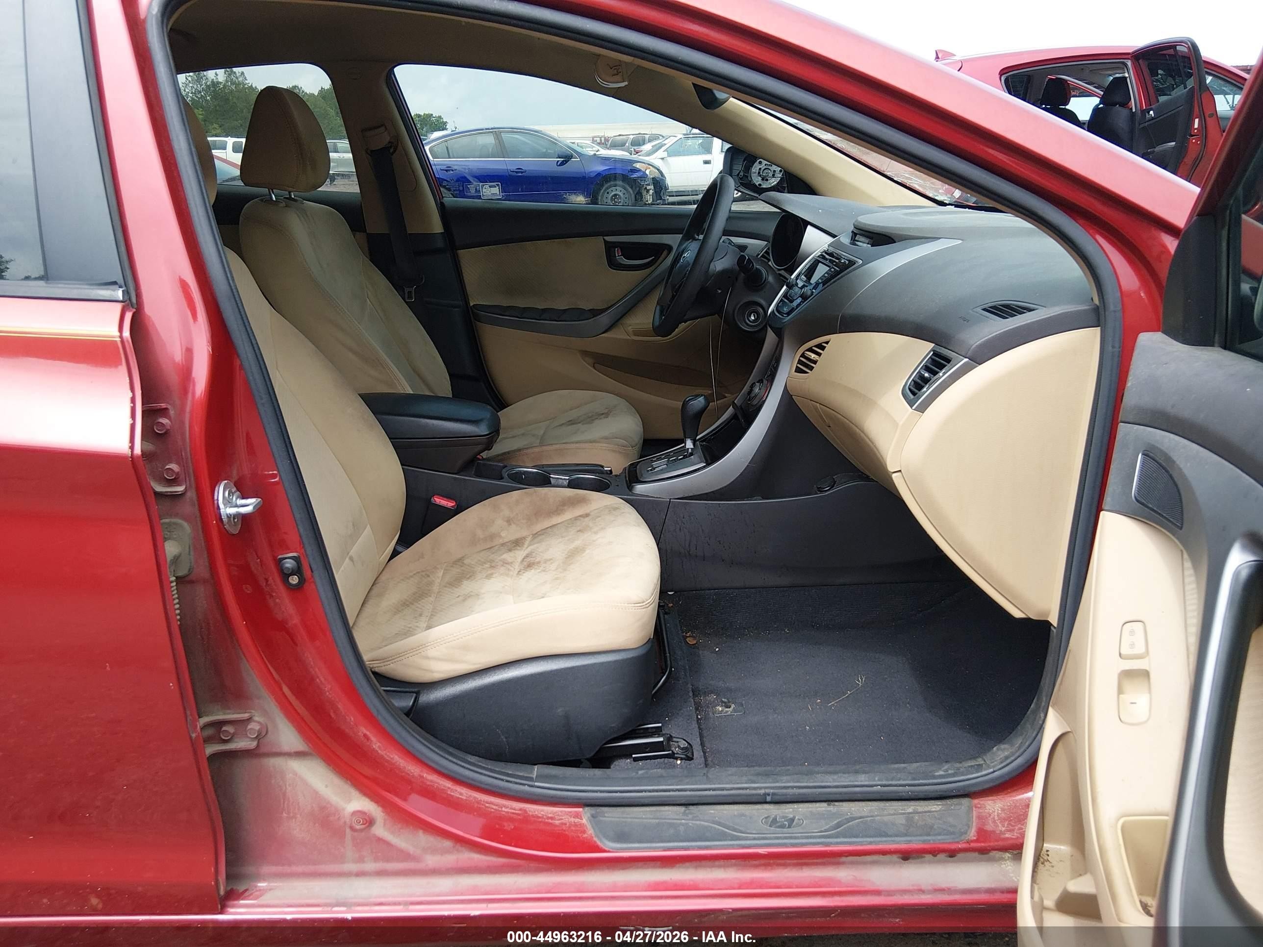 2013 Hyundai Elantra Gls Красный vin: KMHDH4AE2DU750523