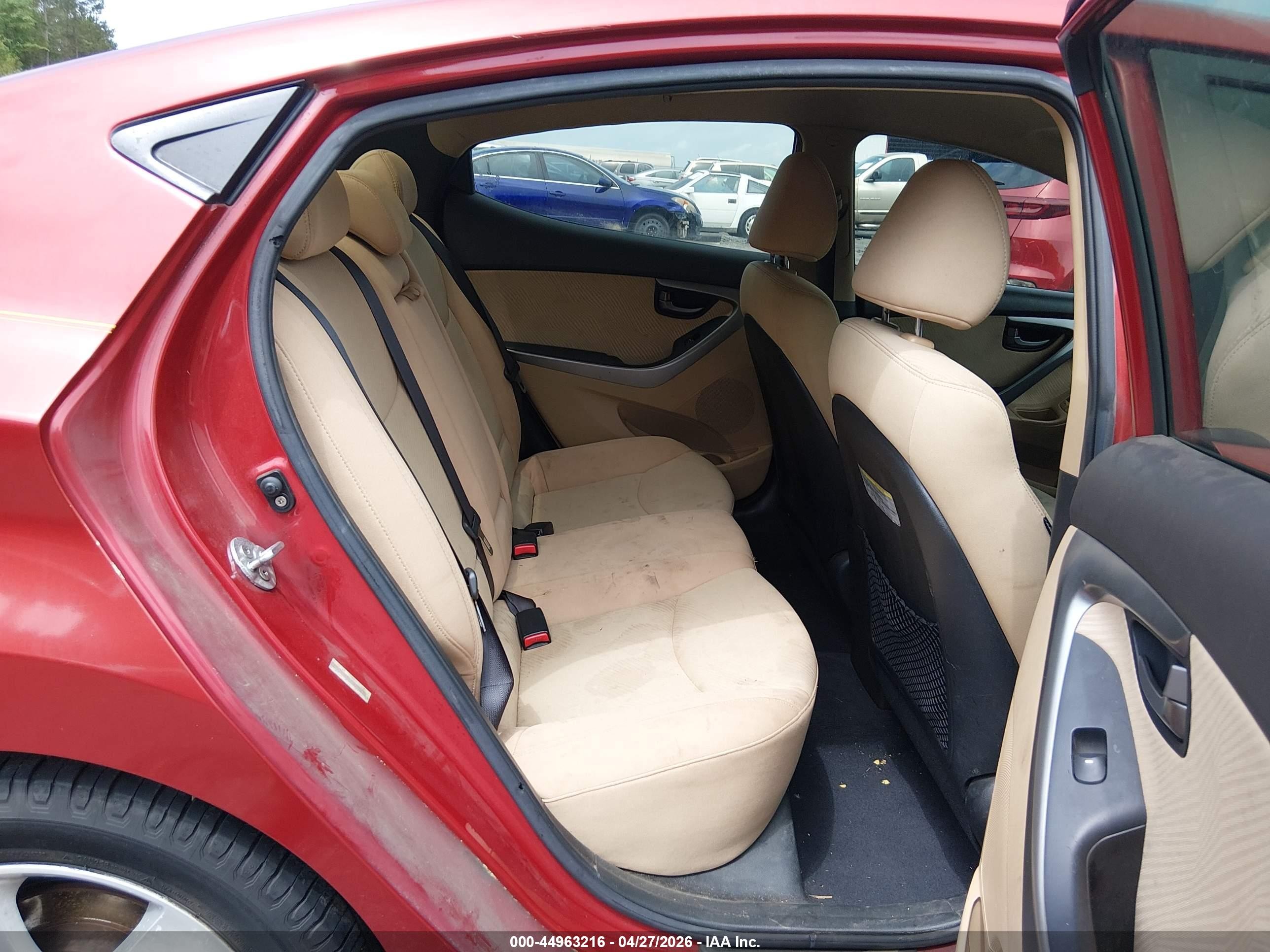 2013 Hyundai Elantra Gls Красный vin: KMHDH4AE2DU750523
