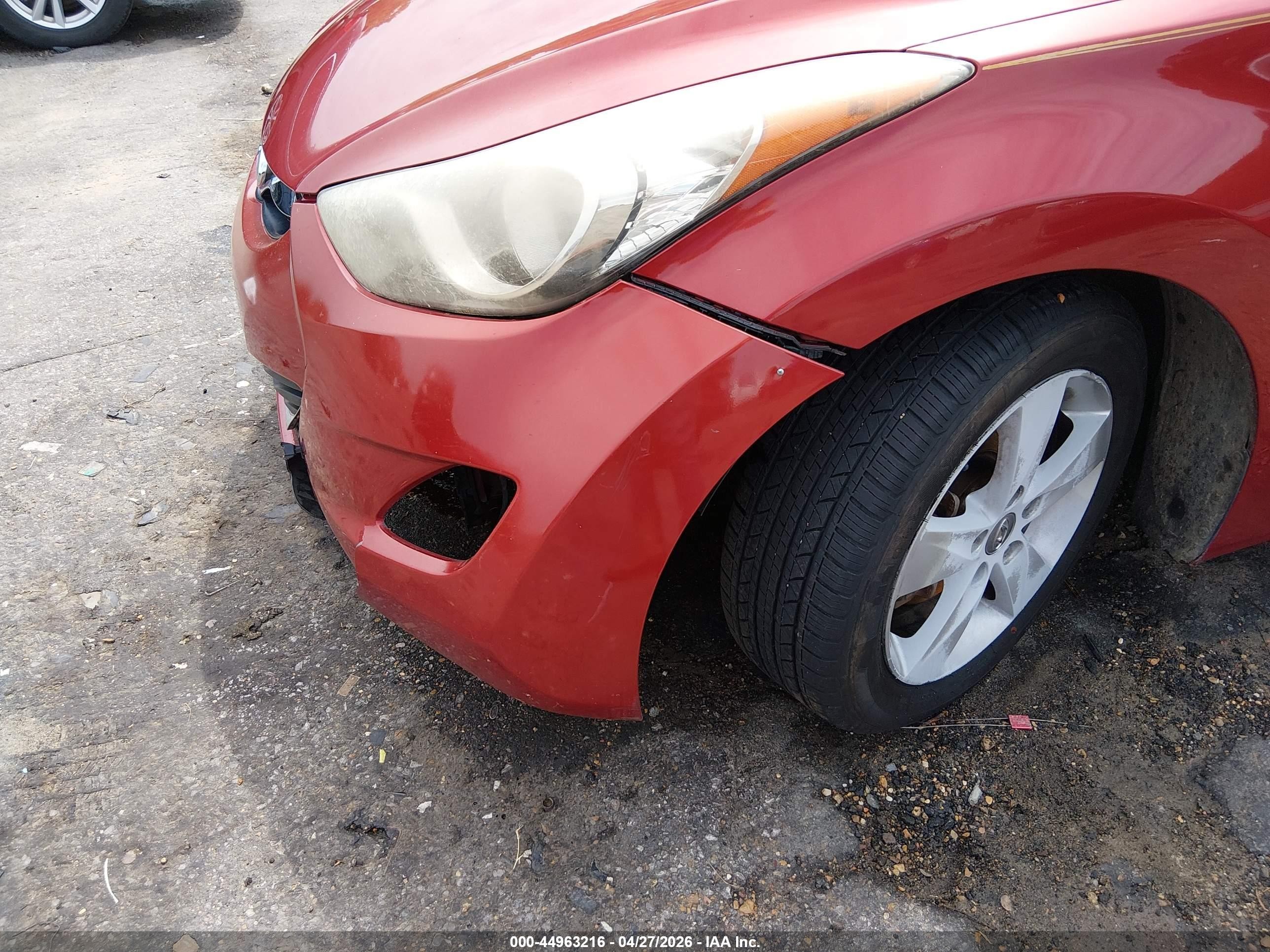 2013 Hyundai Elantra Gls Красный vin: KMHDH4AE2DU750523