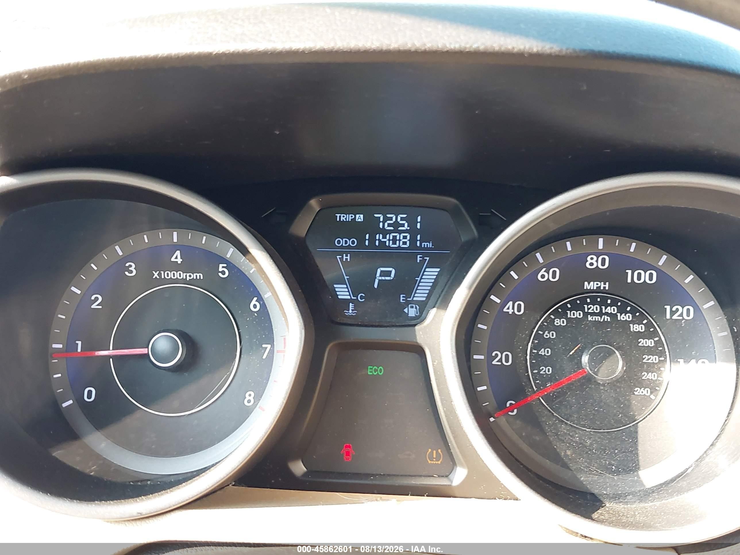 2013 Hyundai Elantra Gls Light Blue vin: KMHDH4AE2DU753129