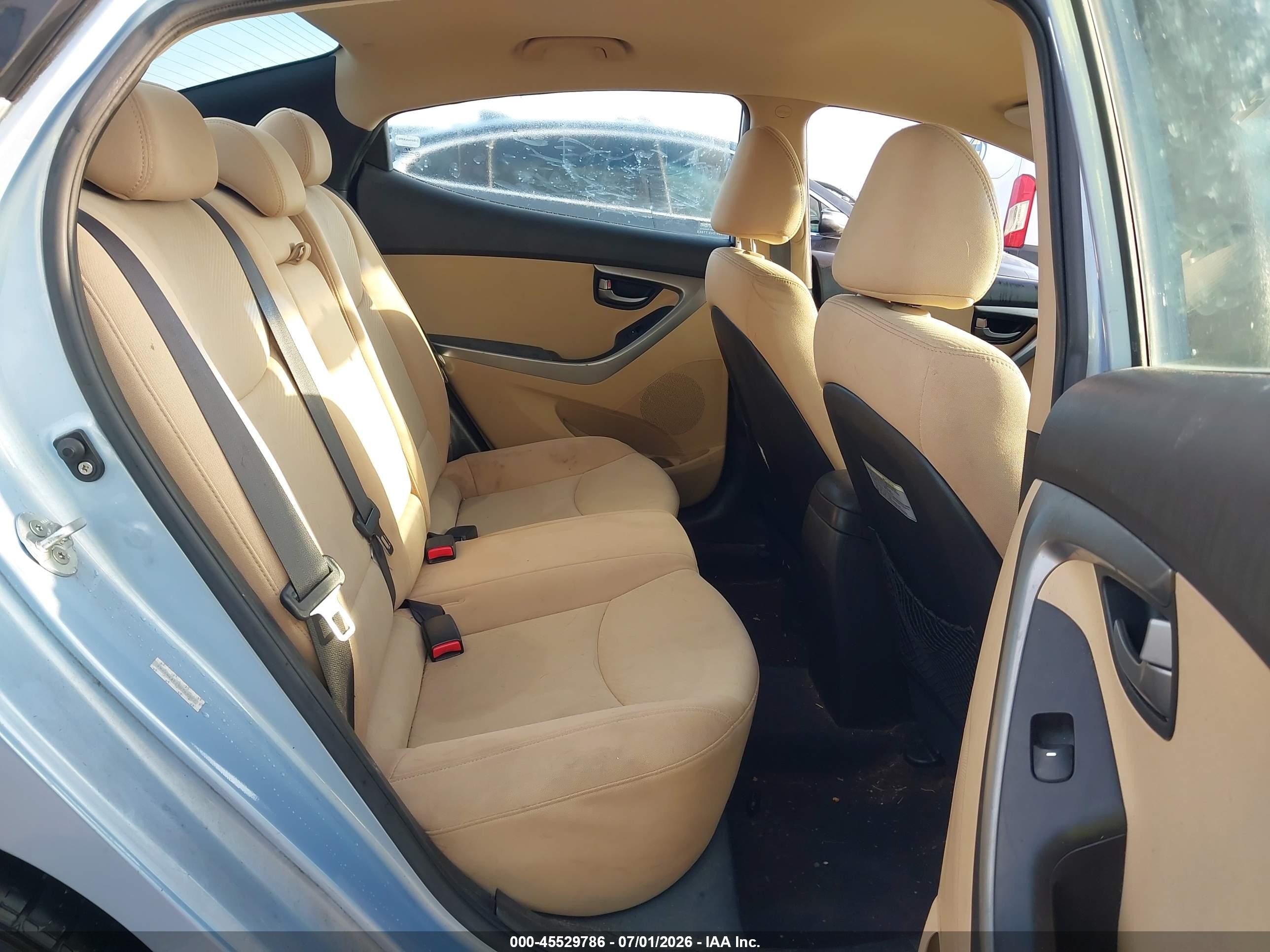 2013 Hyundai Elantra Gls Light Blue vin: KMHDH4AE2DU769007