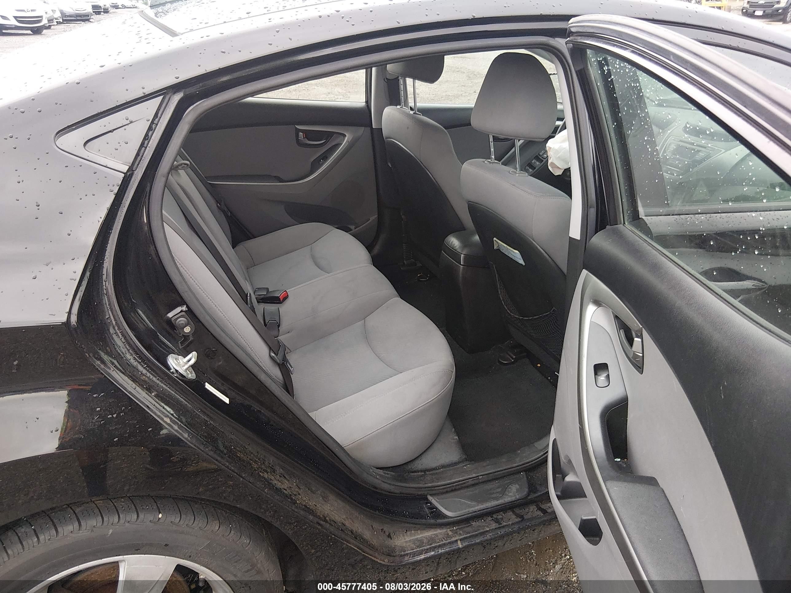 2013 Hyundai Elantra Gls Black vin: KMHDH4AE2DU784879