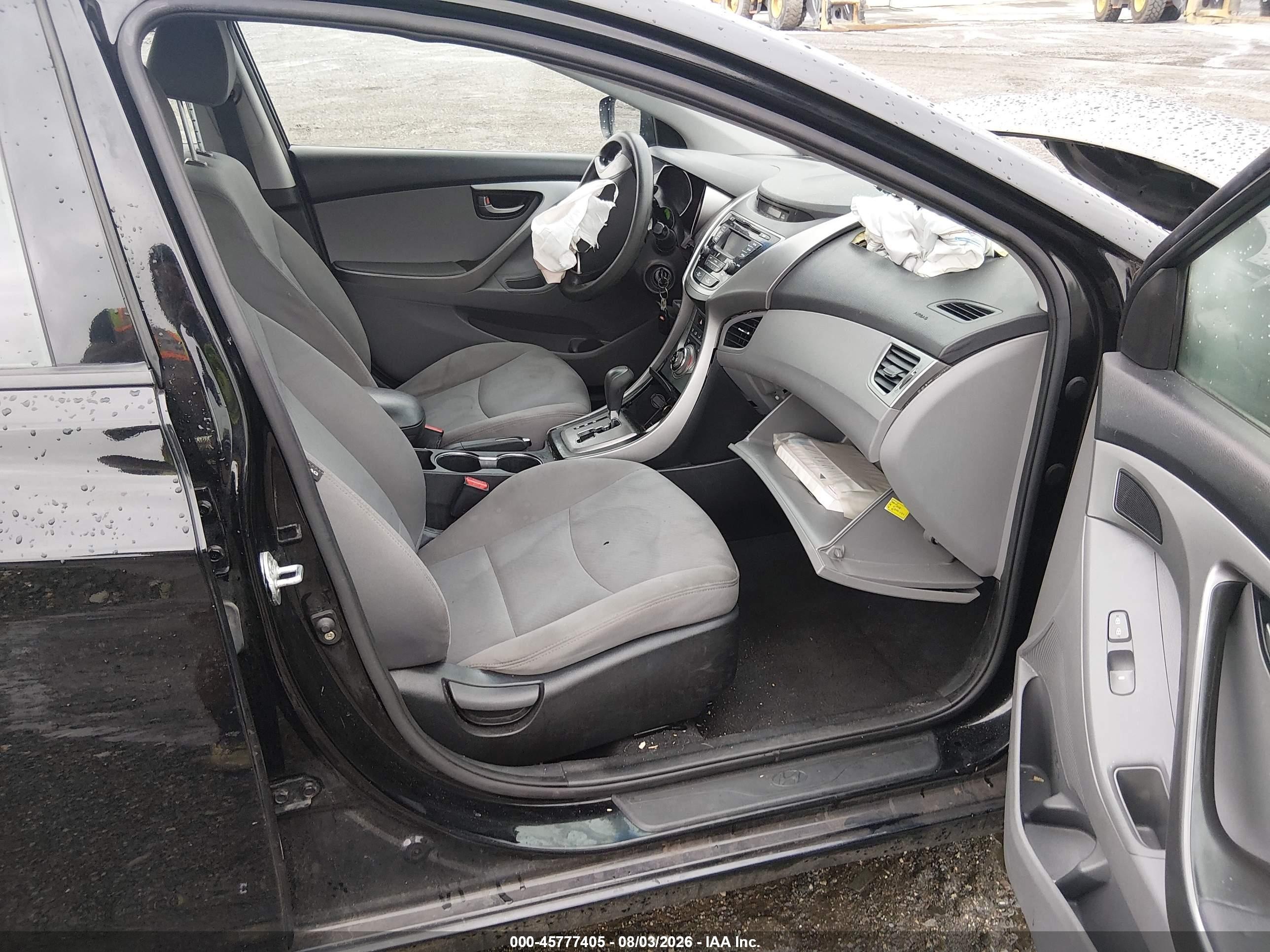 2013 Hyundai Elantra Gls Black vin: KMHDH4AE2DU784879