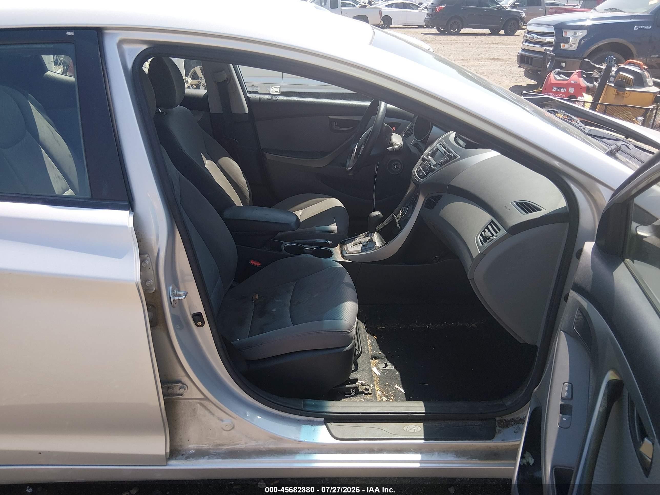 2013 Hyundai Elantra Gls Silver vin: KMHDH4AE2DU791427