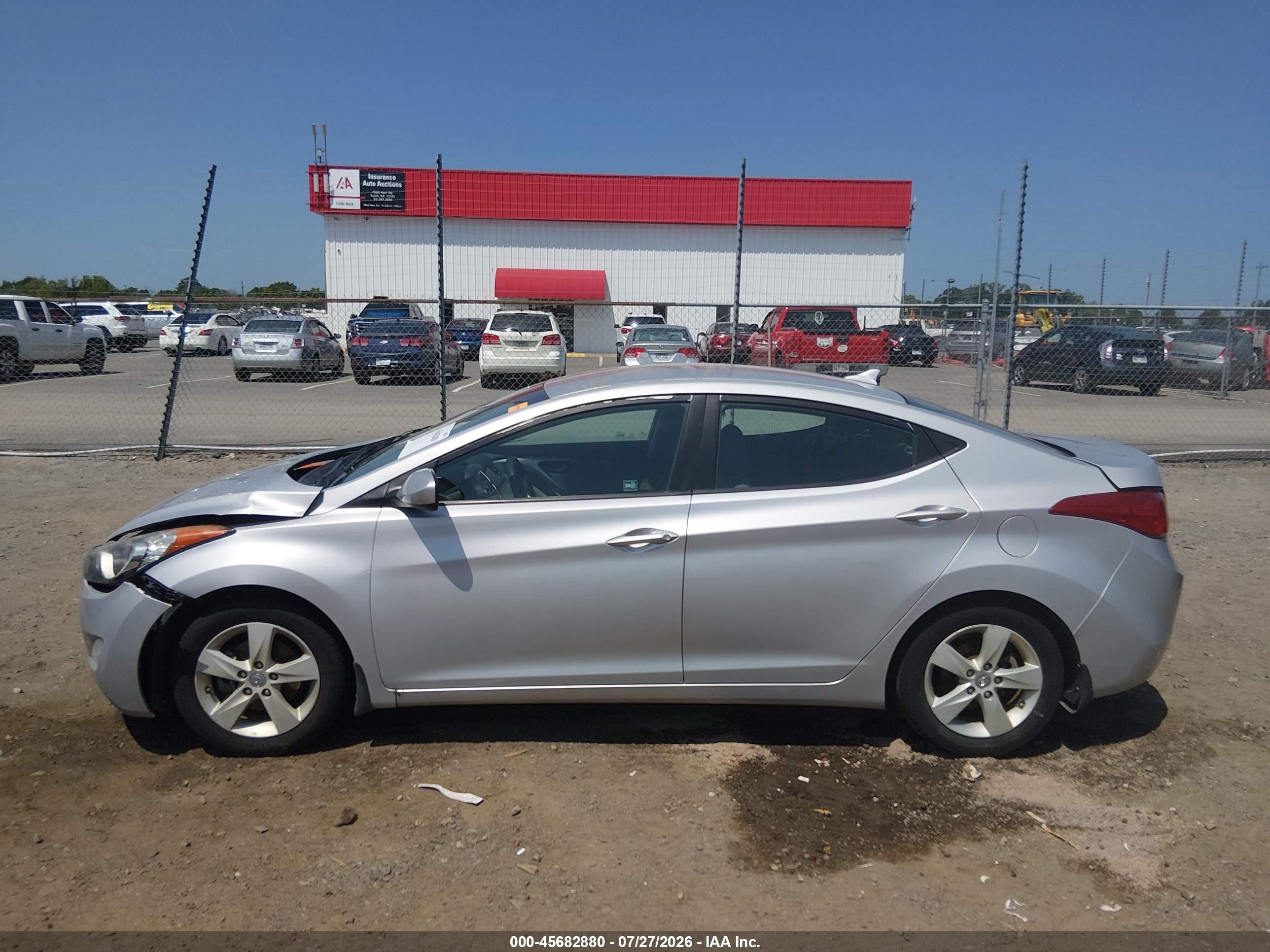 2013 Hyundai Elantra Gls Silver vin: KMHDH4AE2DU791427