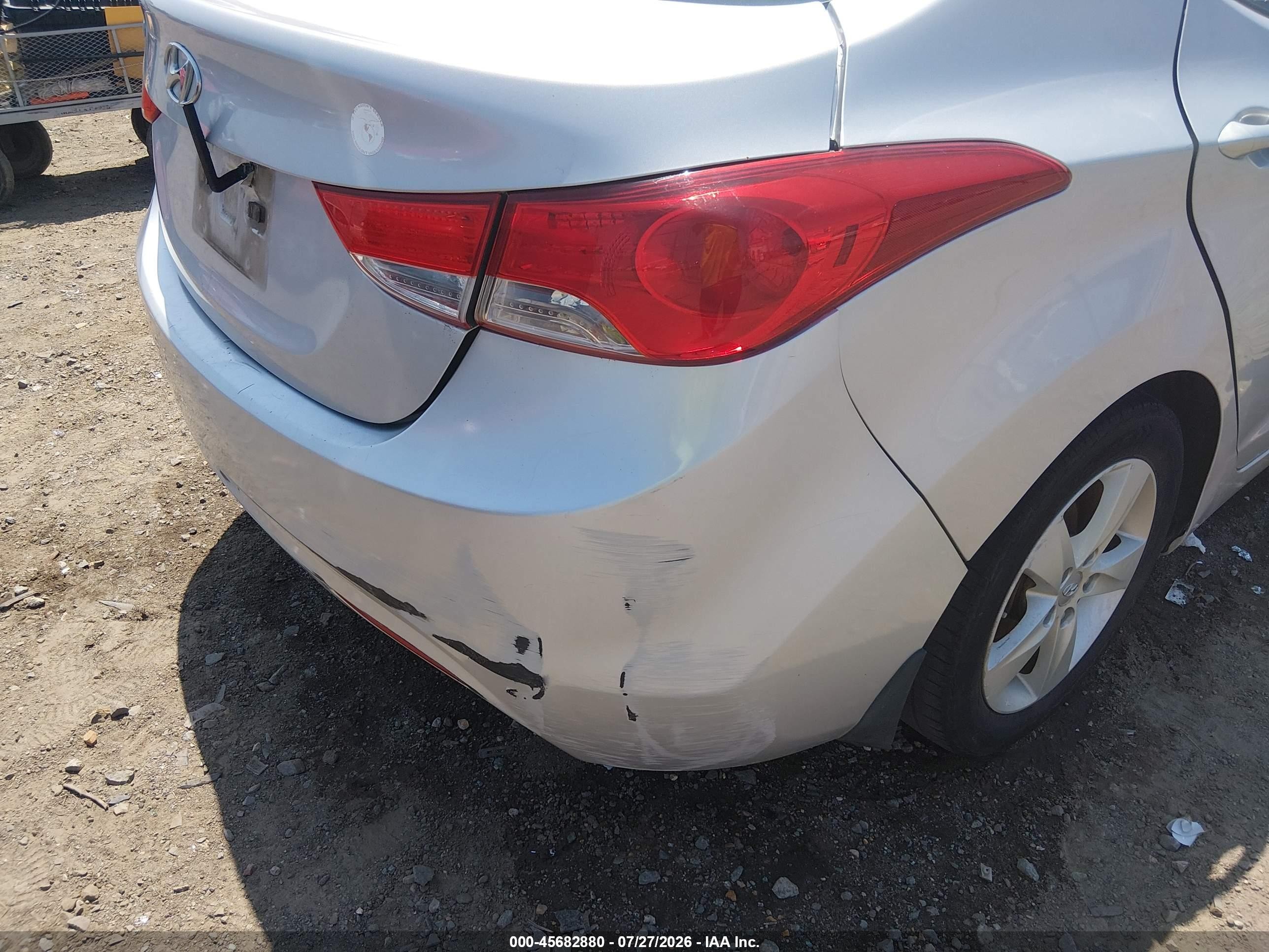 2013 Hyundai Elantra Gls Silver vin: KMHDH4AE2DU791427