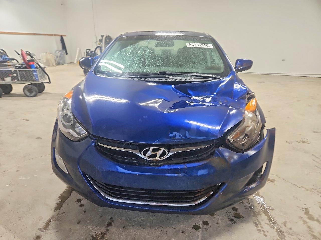 2013 Hyundai Elantra Gls Blue vin: KMHDH4AE2DU837824