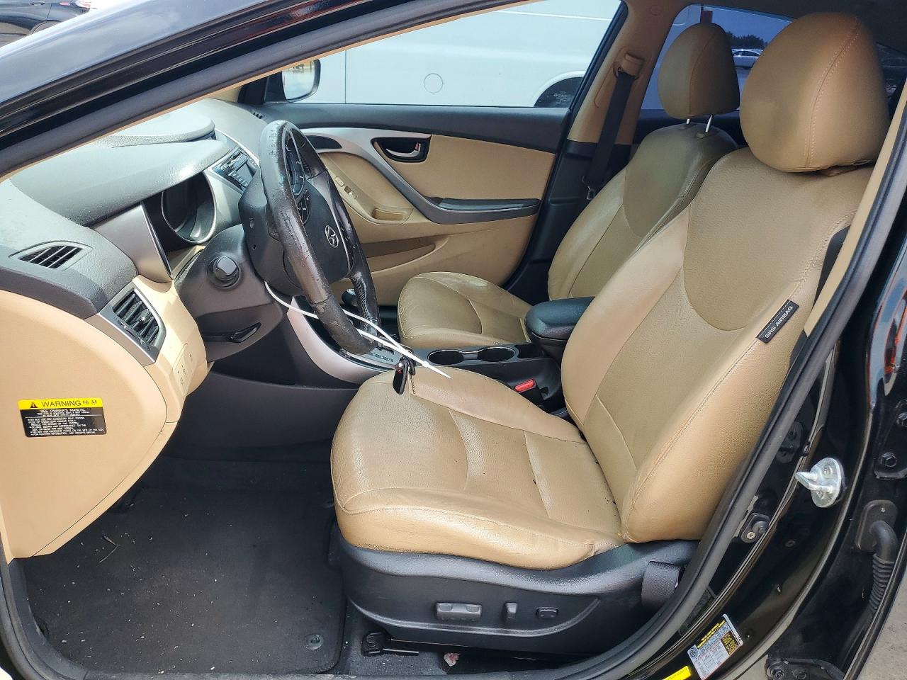 2013 Hyundai Elantra Limited Black vin: KMHDH4AE2DU847771