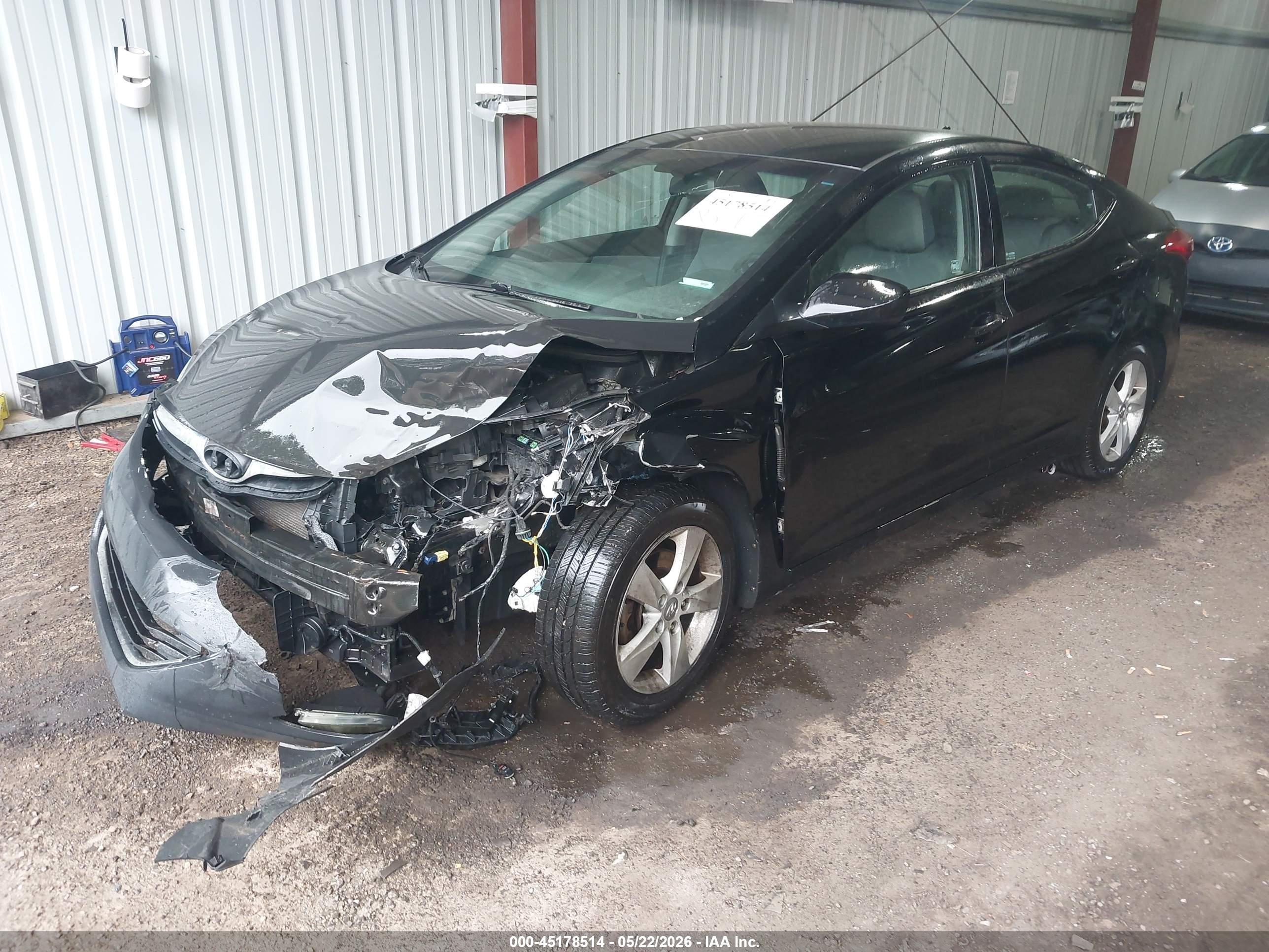 2013 Hyundai Elantra Gls Black vin: KMHDH4AE2DU859936